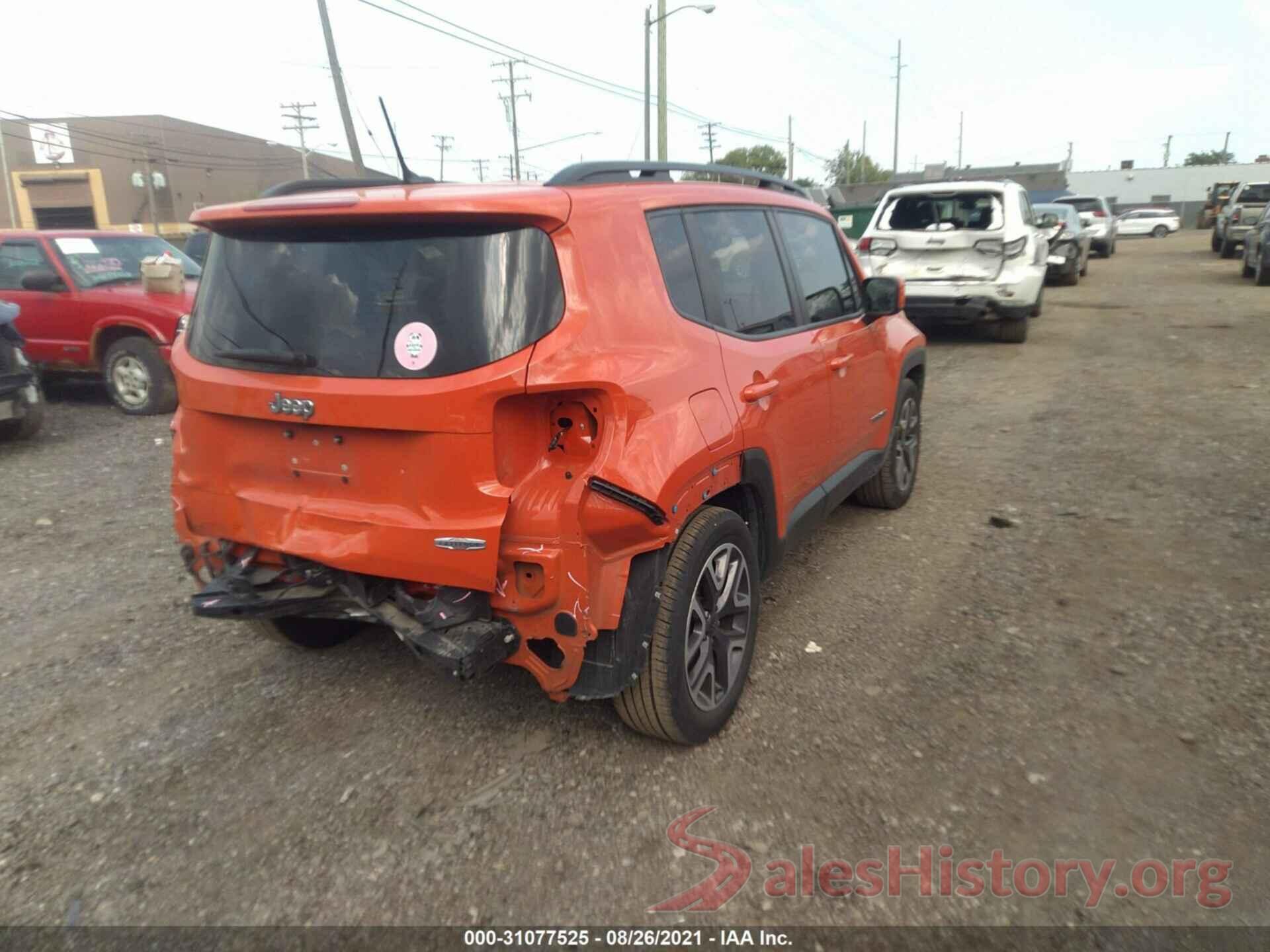 ZACCJABT1GPC58426 2016 JEEP RENEGADE