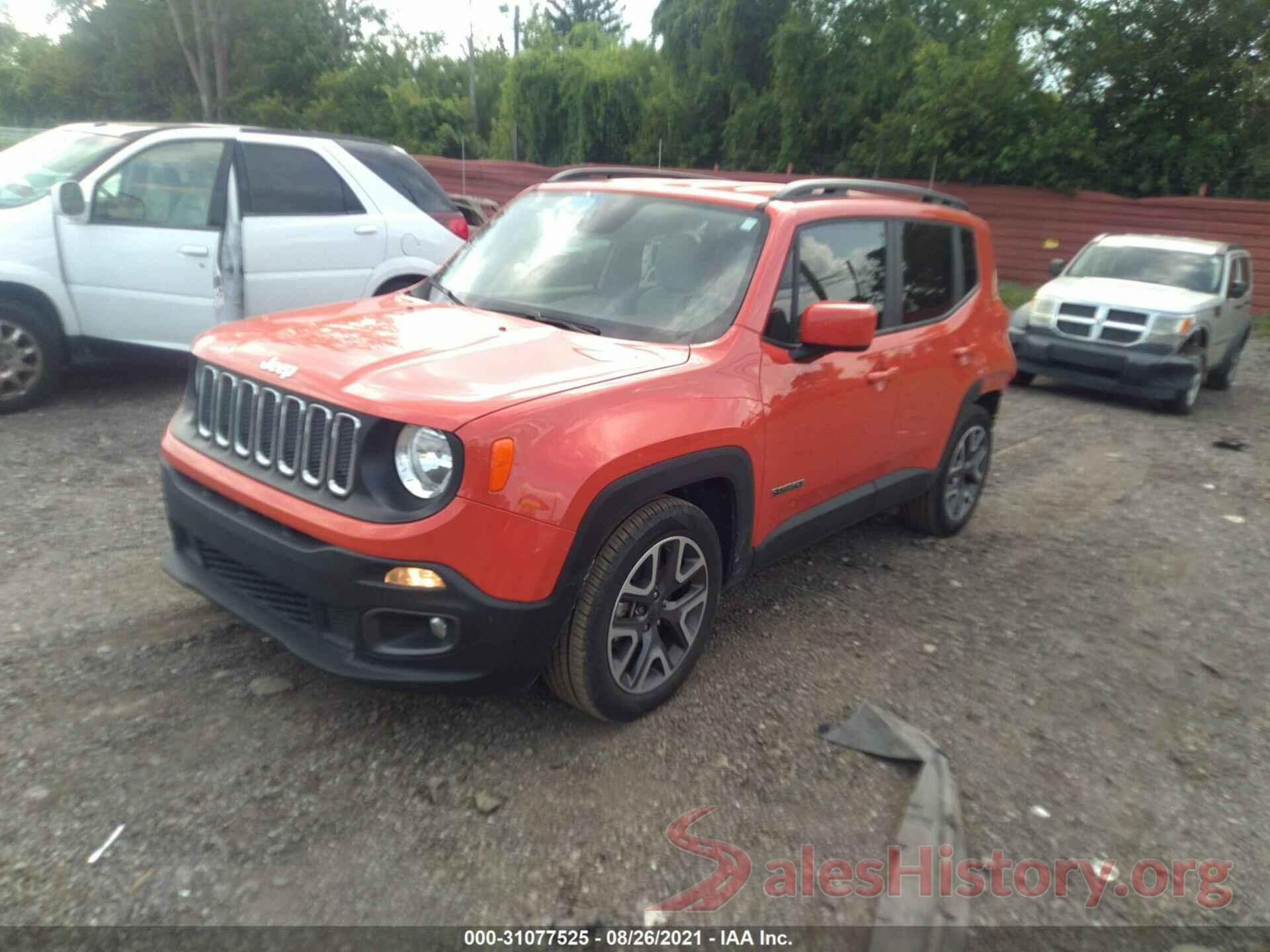 ZACCJABT1GPC58426 2016 JEEP RENEGADE