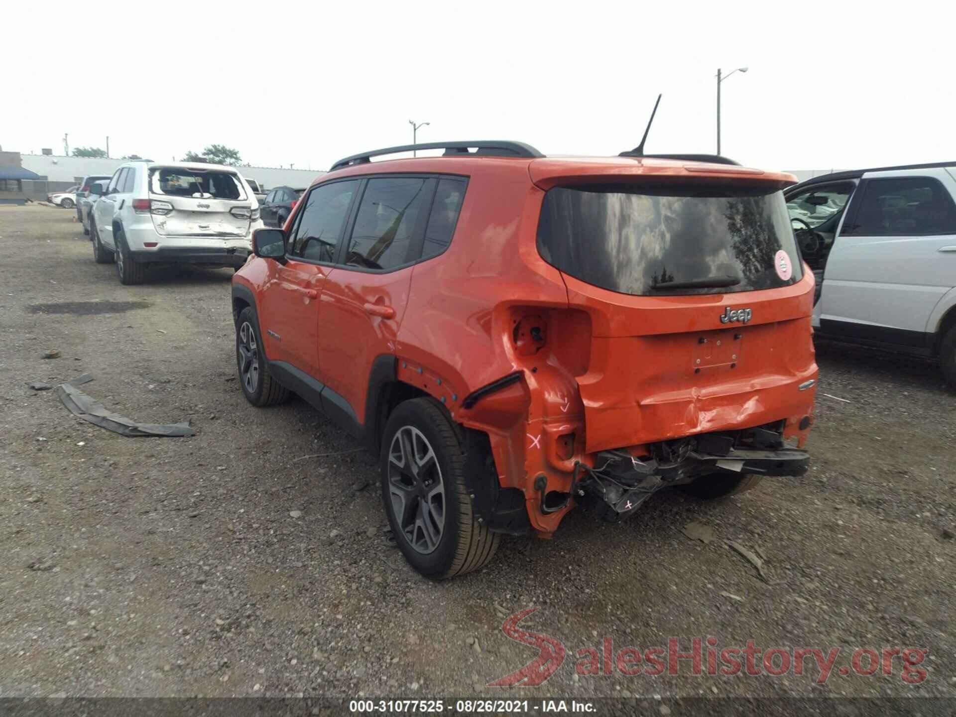 ZACCJABT1GPC58426 2016 JEEP RENEGADE