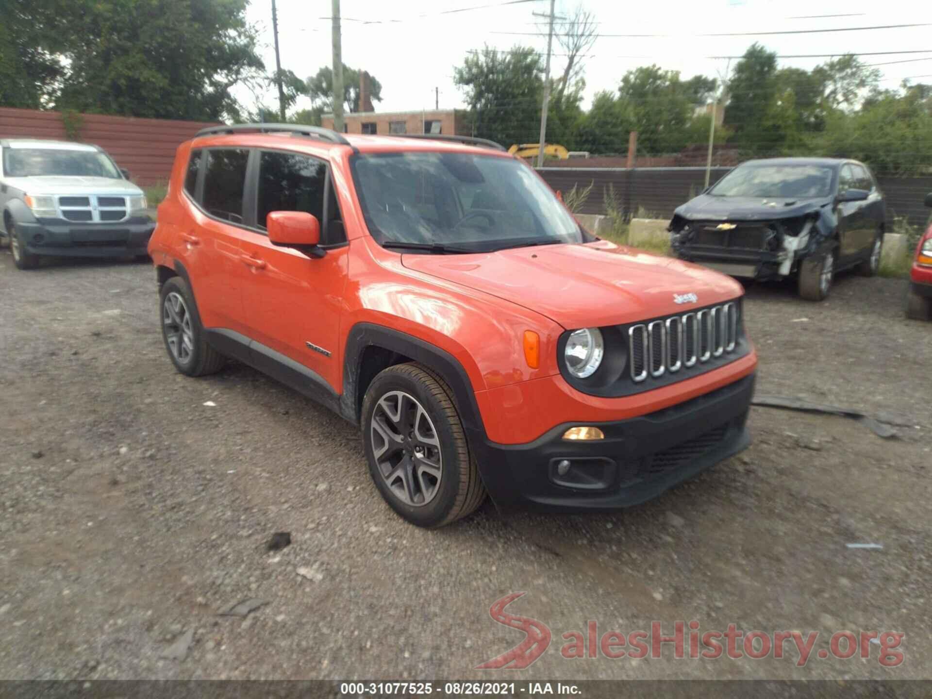 ZACCJABT1GPC58426 2016 JEEP RENEGADE