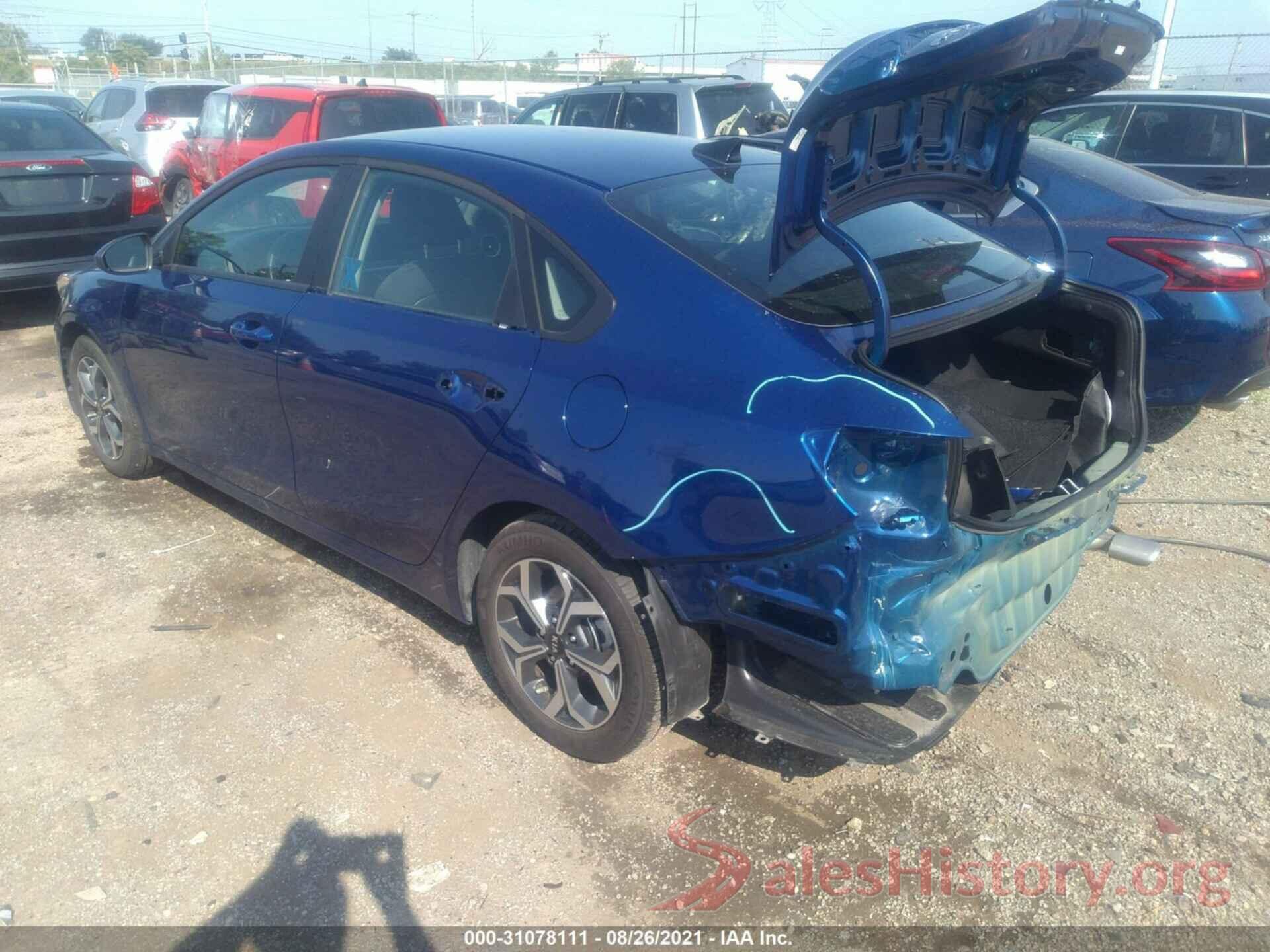 3KPF24AD6LE233793 2020 KIA FORTE