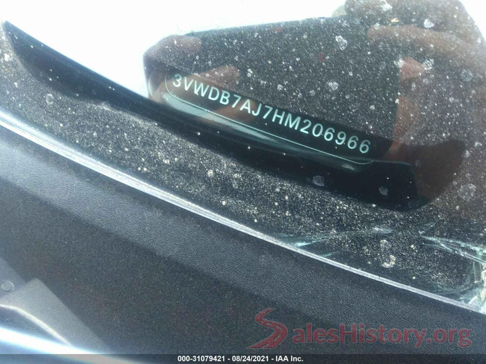 3VWDB7AJ7HM206966 2017 VOLKSWAGEN JETTA