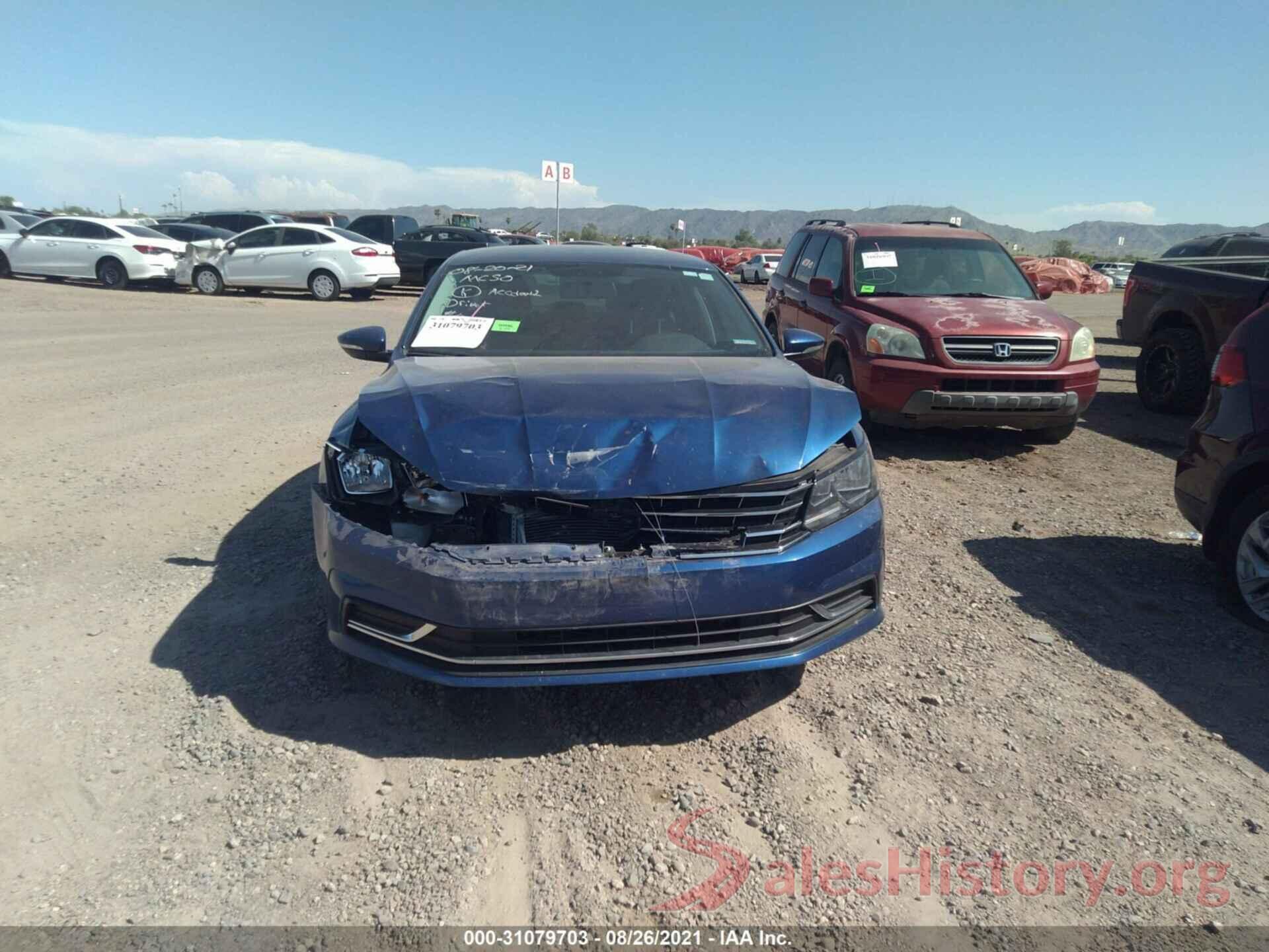 1VWAT7A30GC019537 2016 VOLKSWAGEN PASSAT