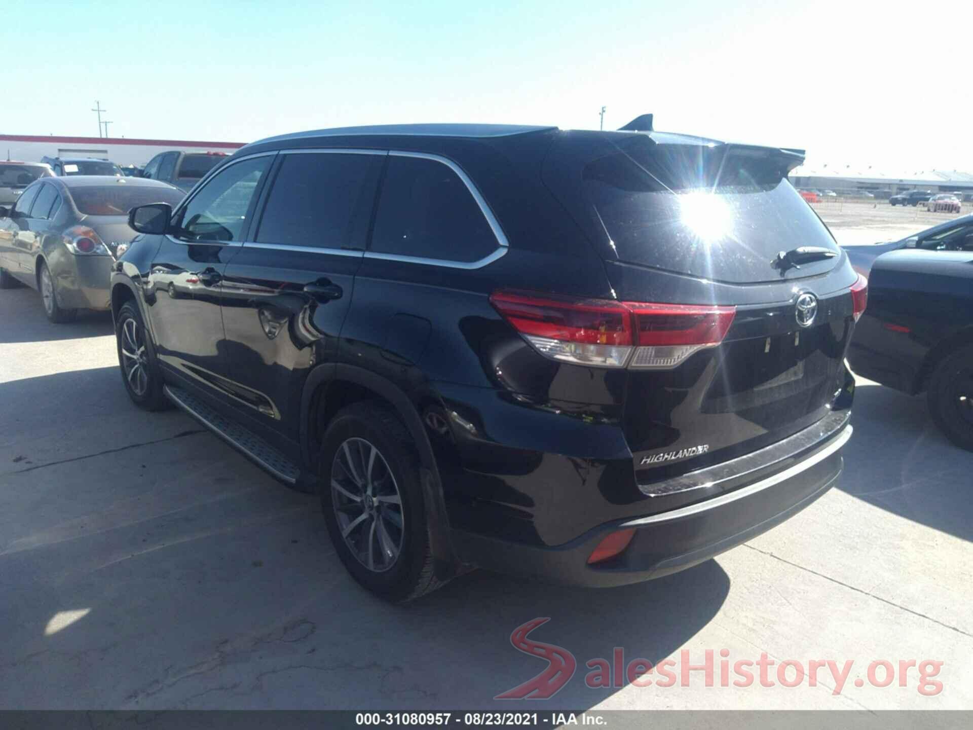 5TDKZRFH0KS560763 2019 TOYOTA HIGHLANDER