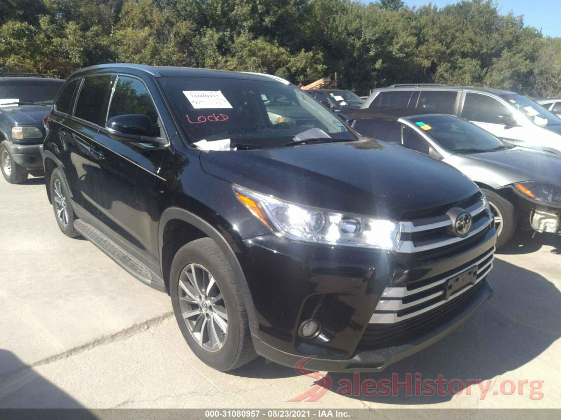 5TDKZRFH0KS560763 2019 TOYOTA HIGHLANDER