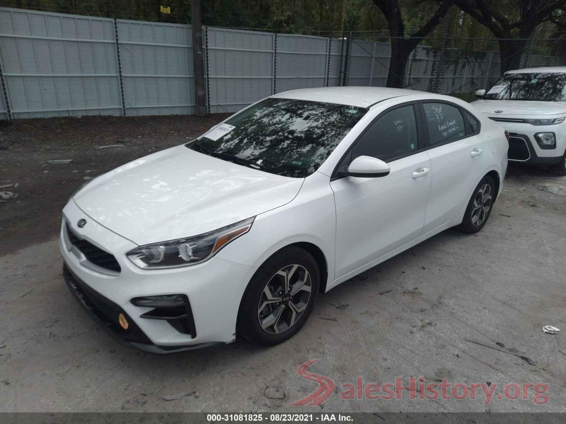 3KPF24AD9LE148401 2020 KIA FORTE