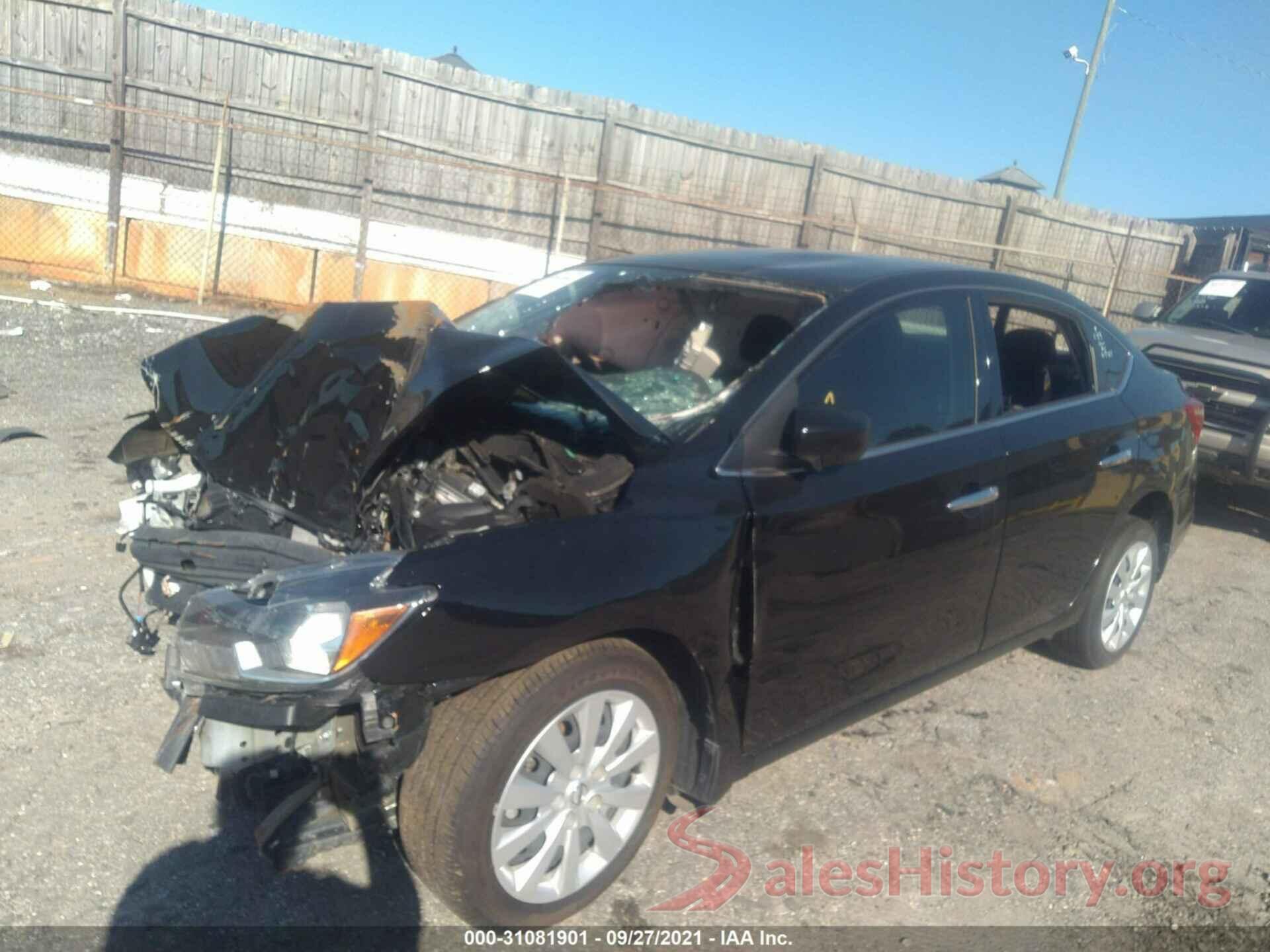 3N1AB7APXKY454268 2019 NISSAN SENTRA