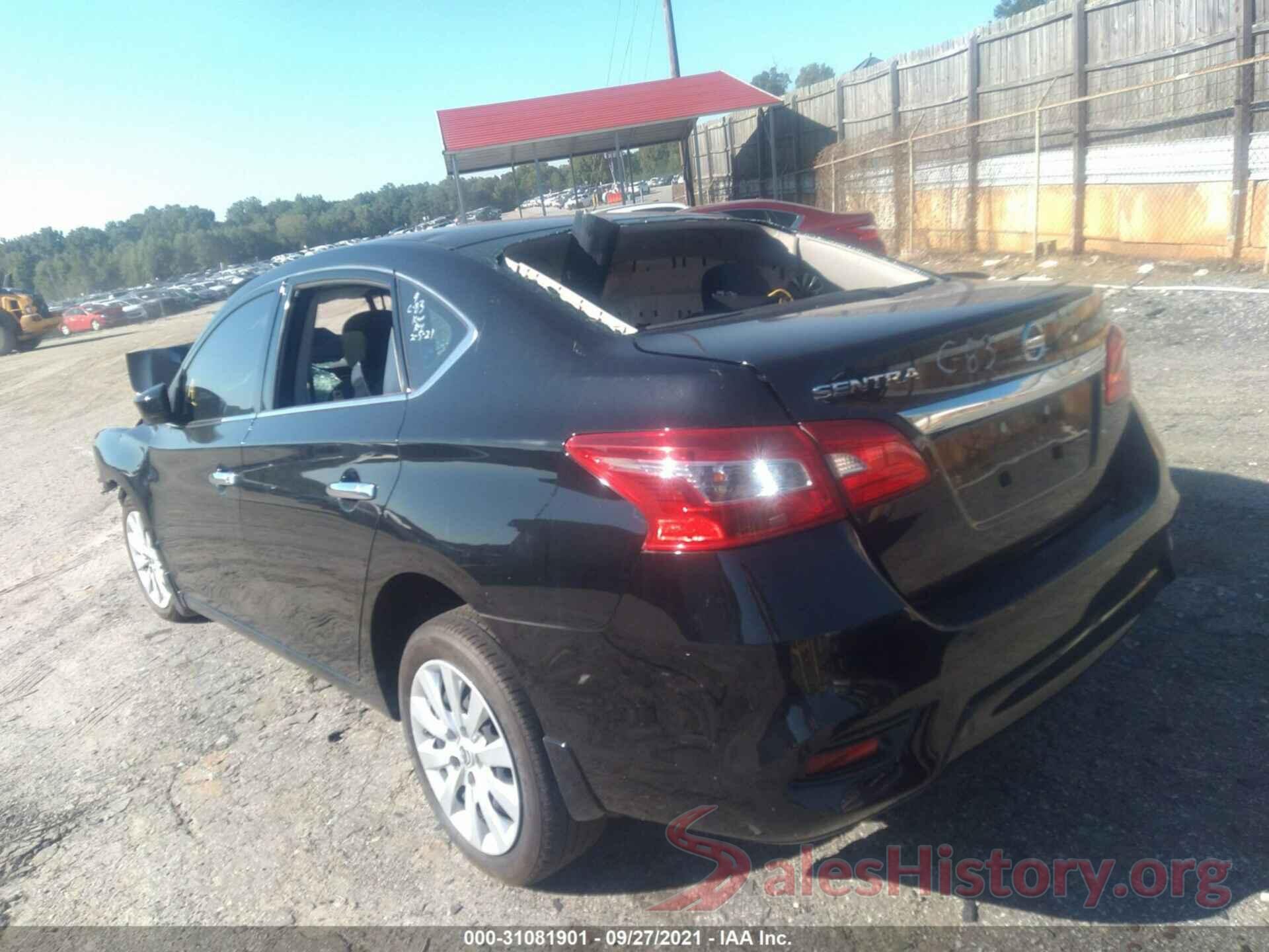 3N1AB7APXKY454268 2019 NISSAN SENTRA