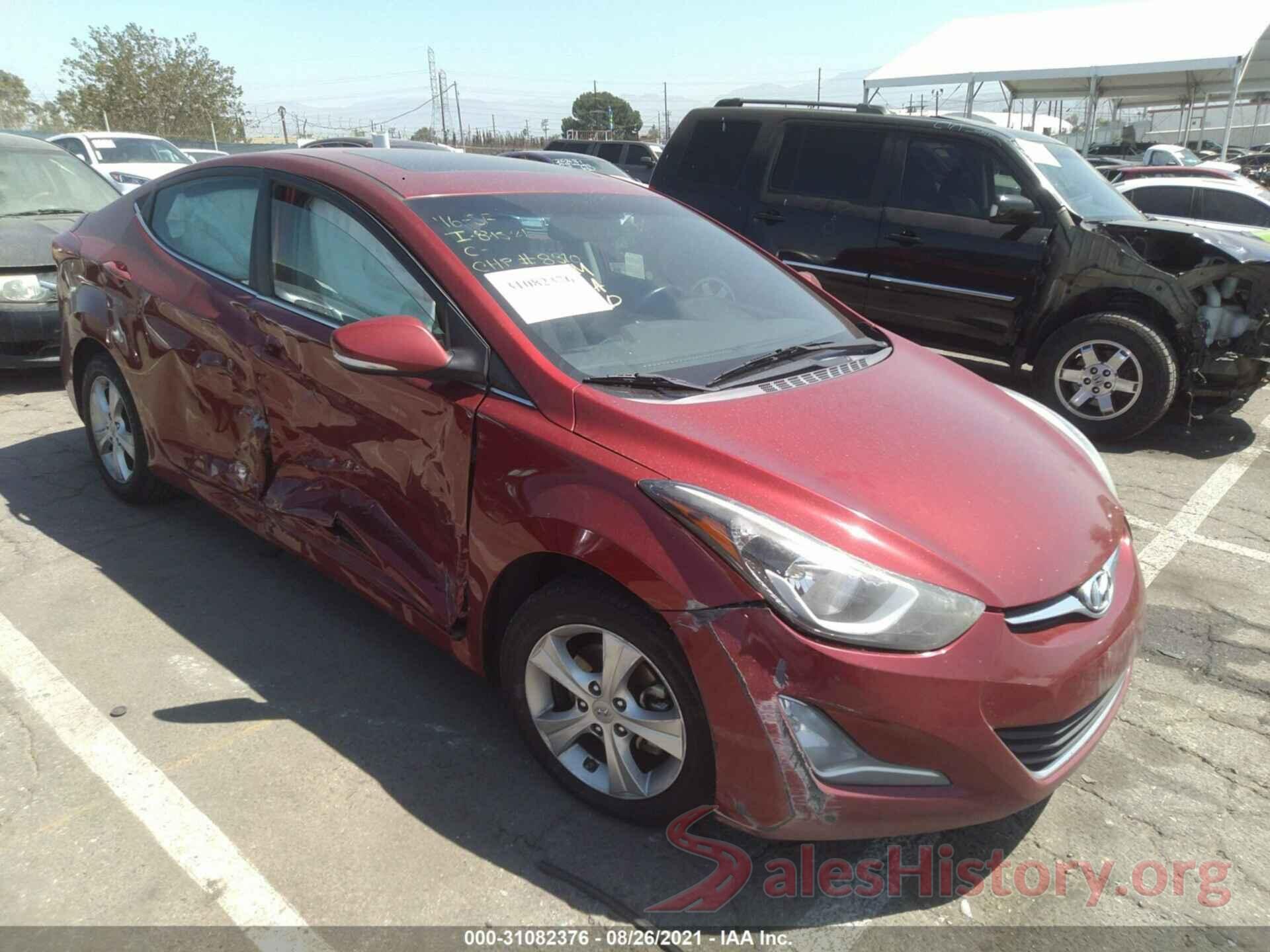 5NPDH4AE2GH708310 2016 HYUNDAI ELANTRA