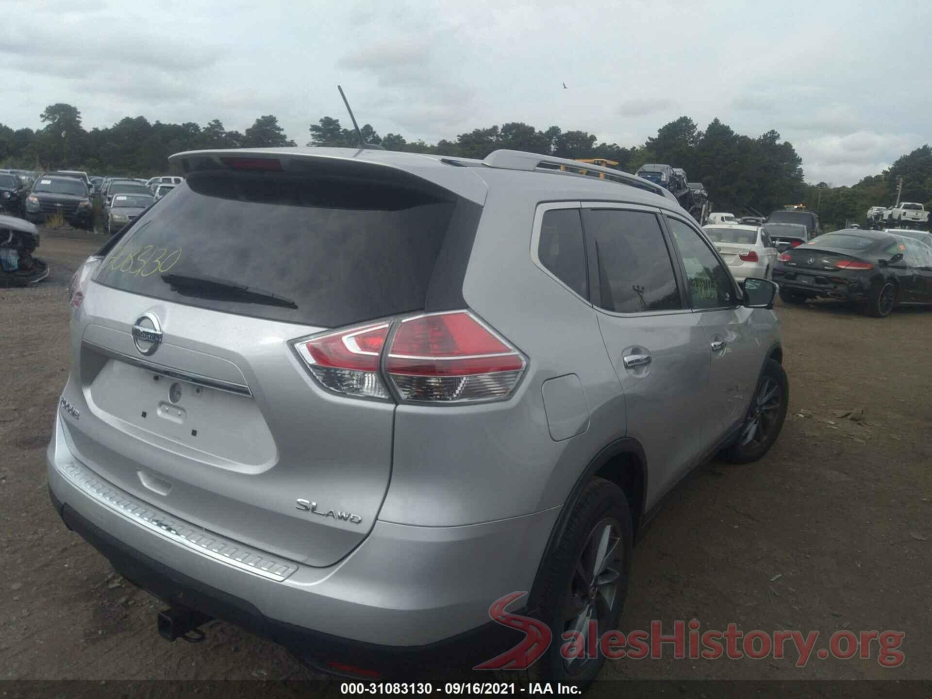 5N1AT2MV8GC862223 2016 NISSAN ROGUE