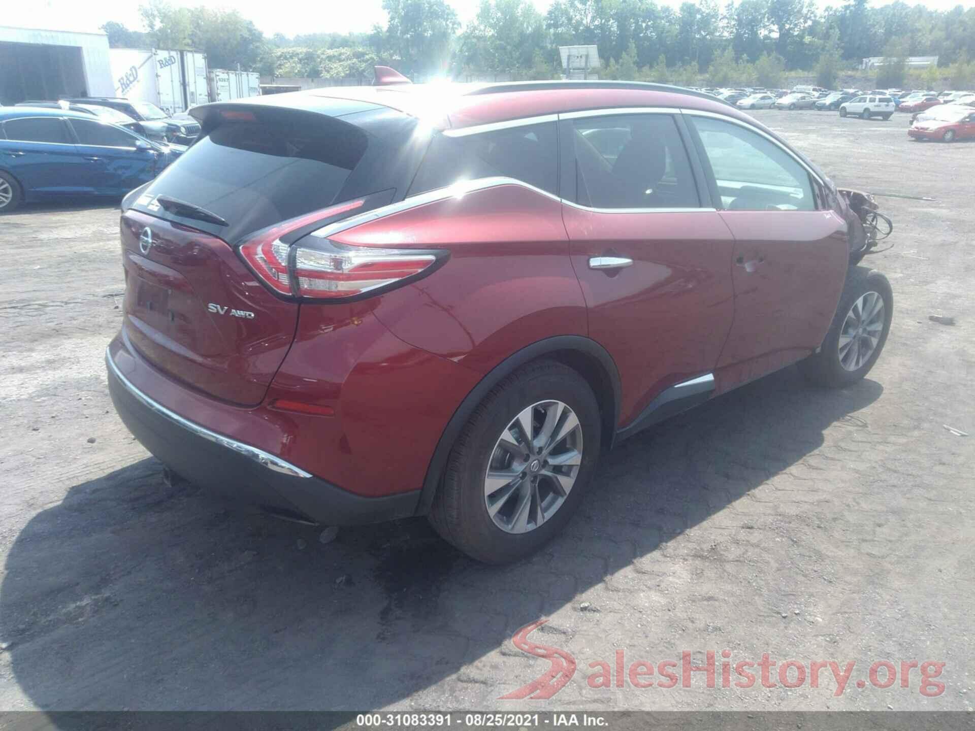 5N1AZ2MH8JN140531 2018 NISSAN MURANO