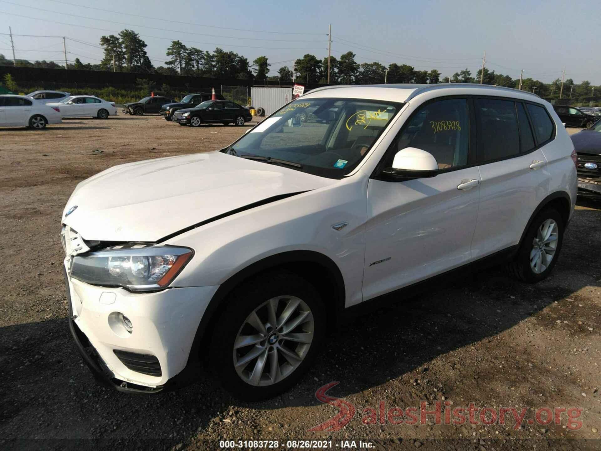 5UXWX9C58G0D73381 2016 BMW X3