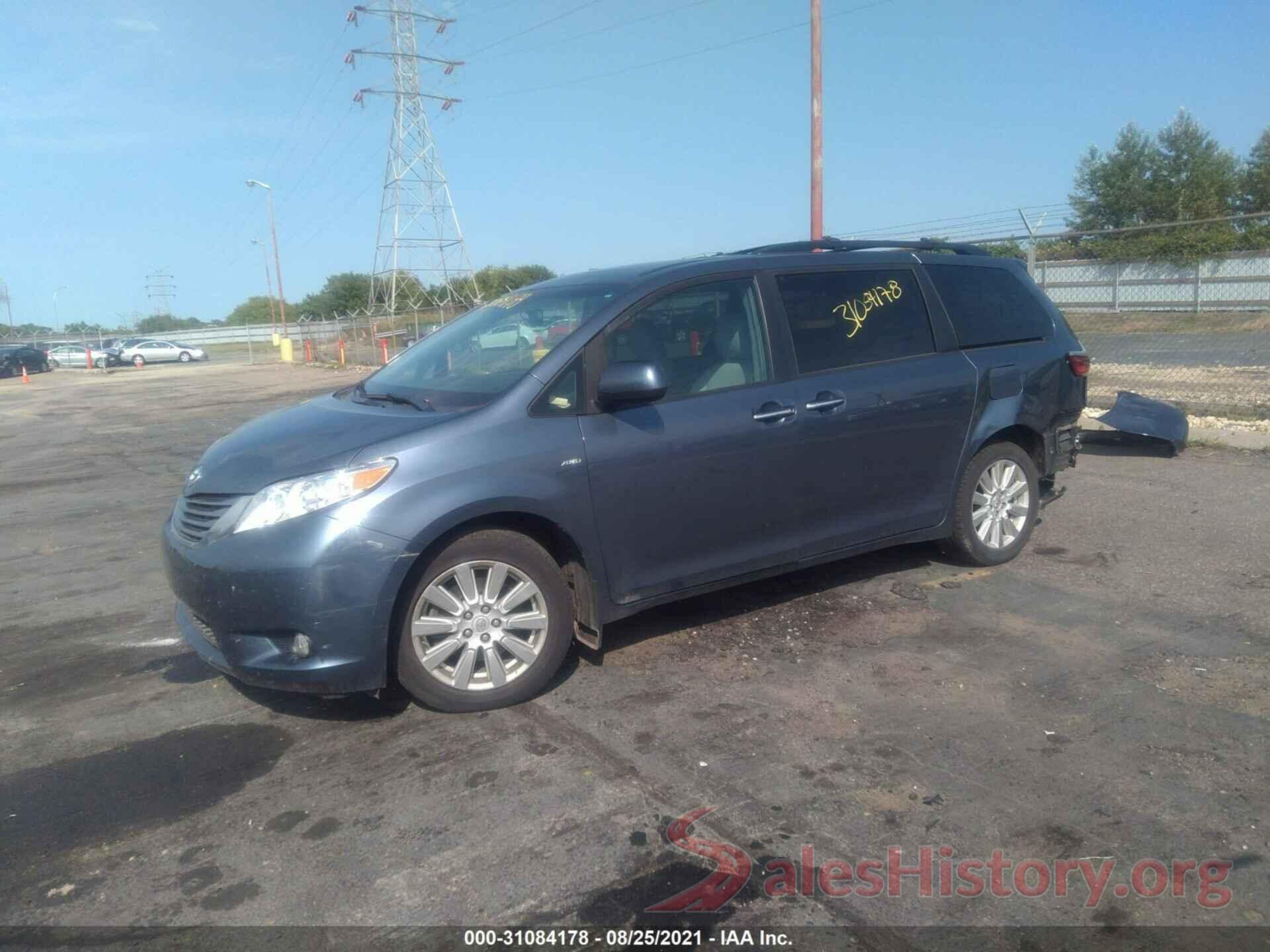 5TDDZ3DC6HS180316 2017 TOYOTA SIENNA