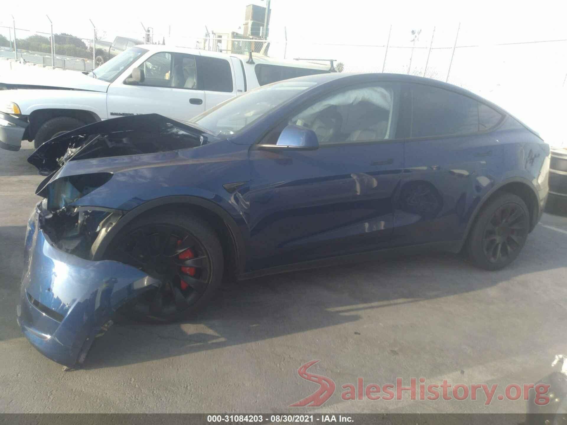 5YJYGDEE9MF070789 2021 TESLA MODEL Y