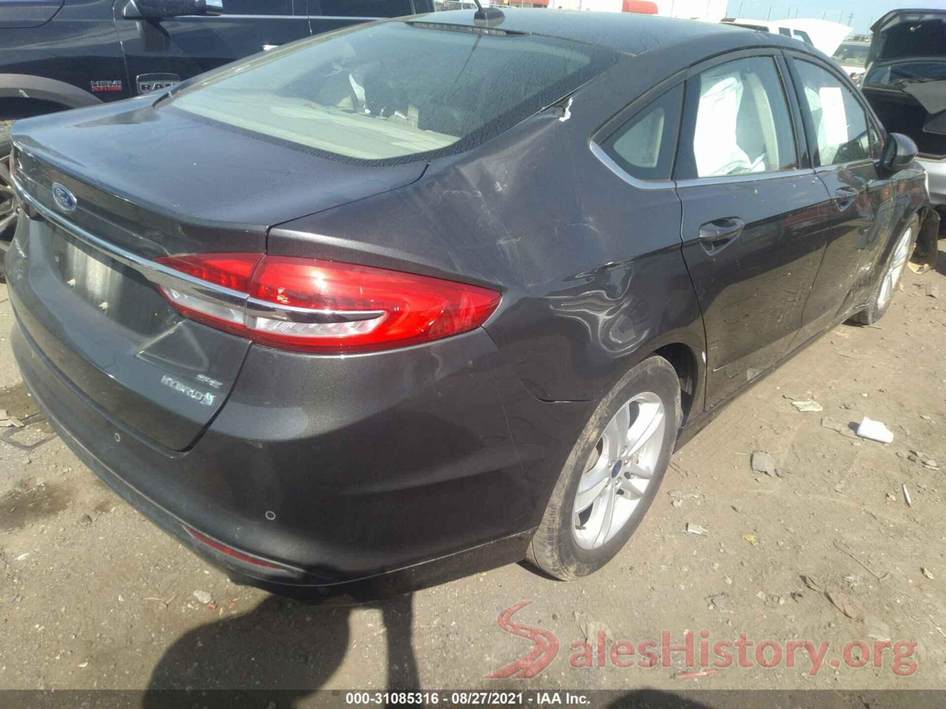 3FA6P0LU8JR157562 2018 FORD FUSION HYBRID