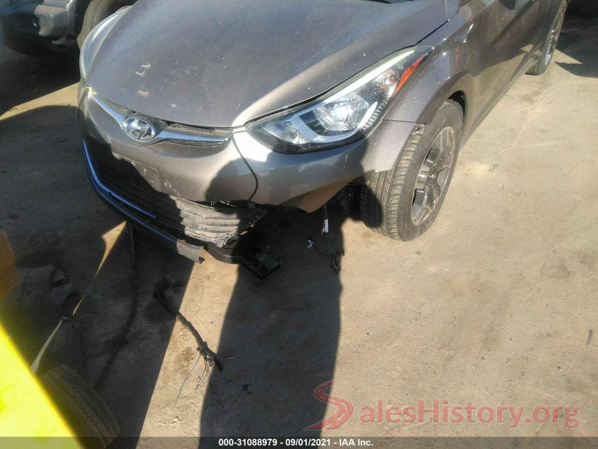 5NPDH4AE4GH663130 2016 HYUNDAI ELANTRA