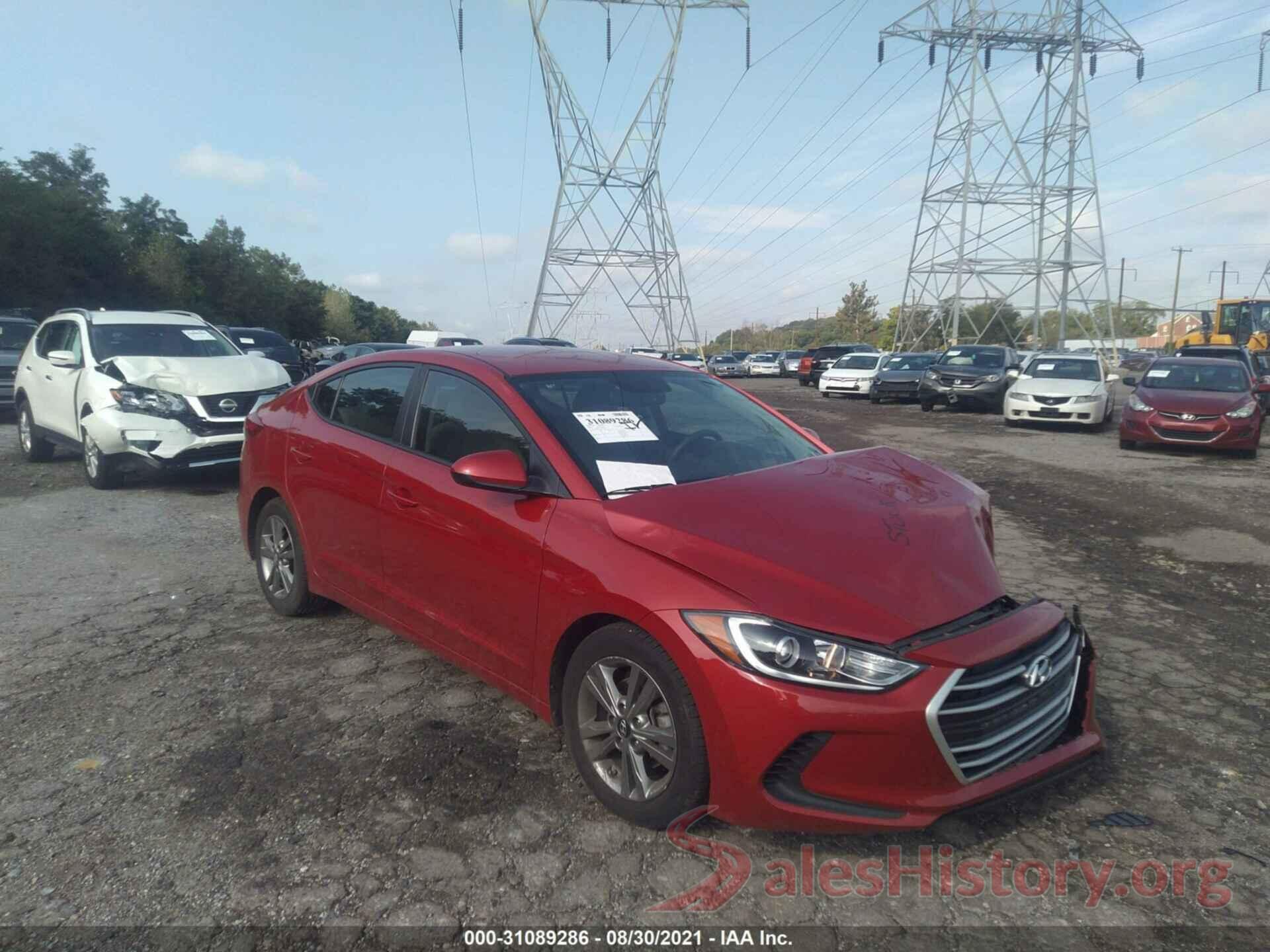 5NPD84LFXJH375254 2018 HYUNDAI ELANTRA