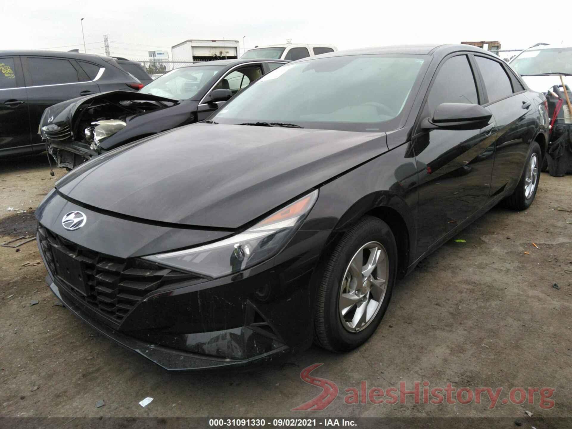 5NPLL4AG9MH010929 2021 HYUNDAI ELANTRA