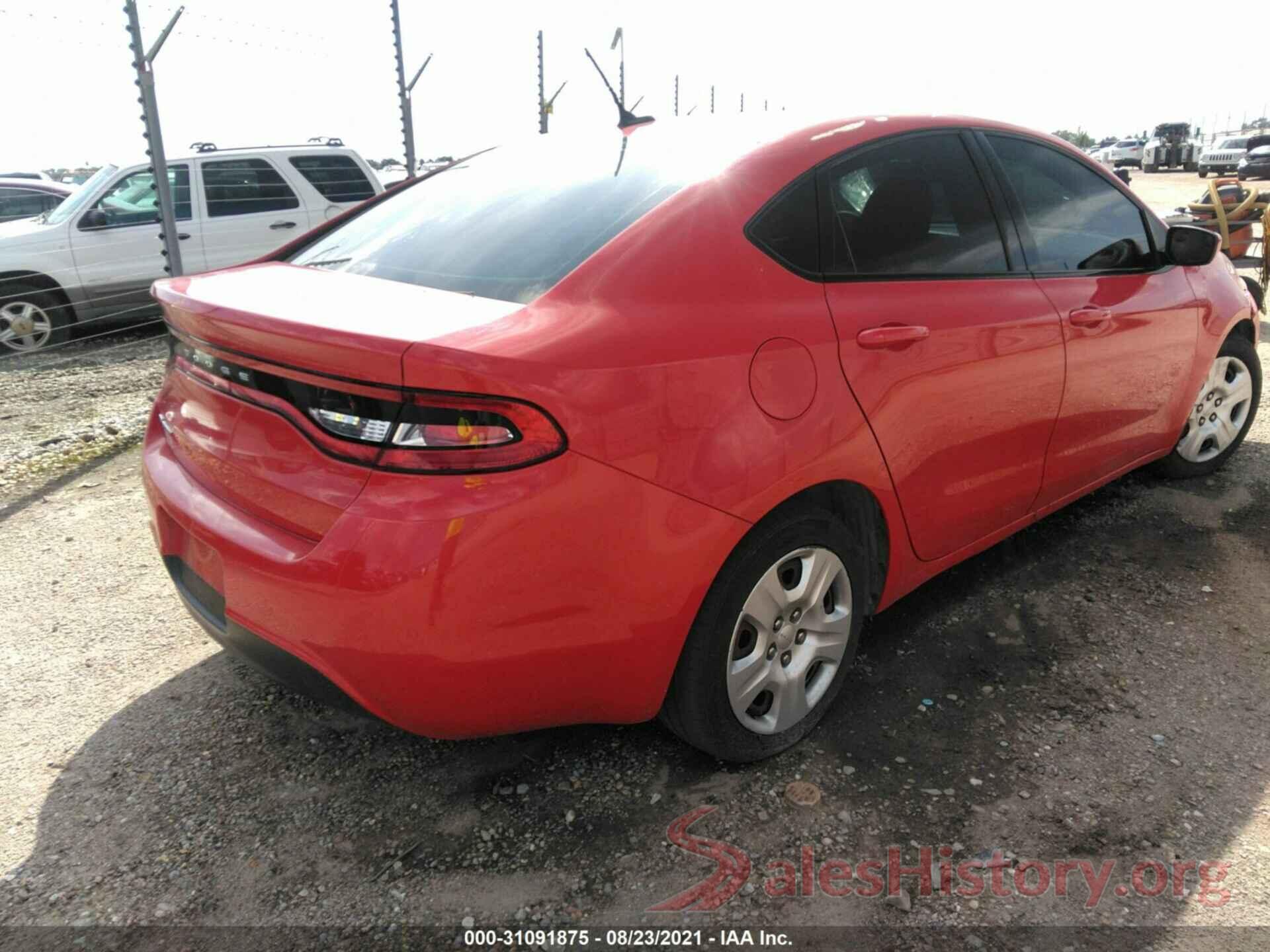 1C3CDFAA9GD752329 2016 DODGE DART