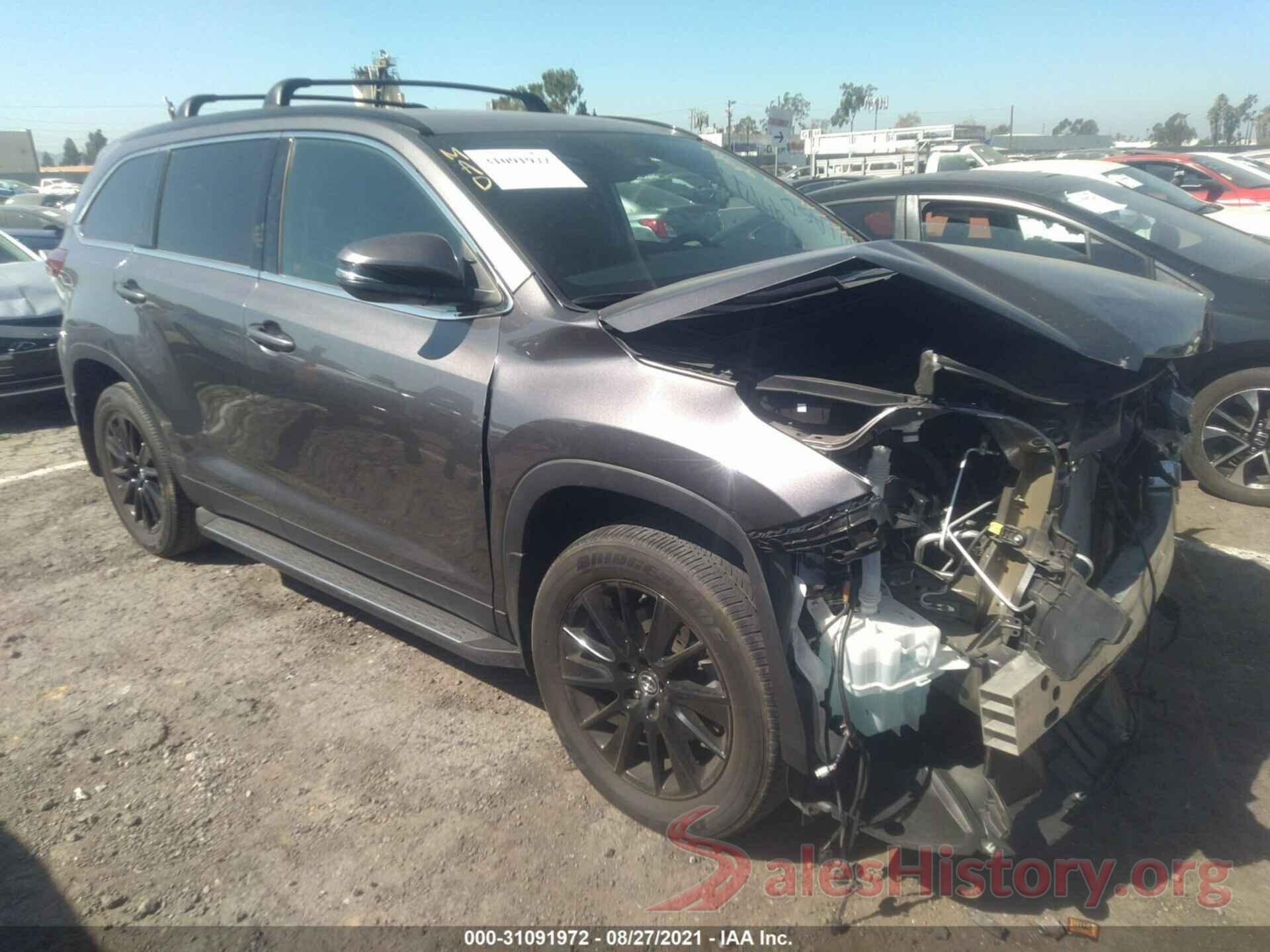 5TDKZRFH0KS570287 2019 TOYOTA HIGHLANDER