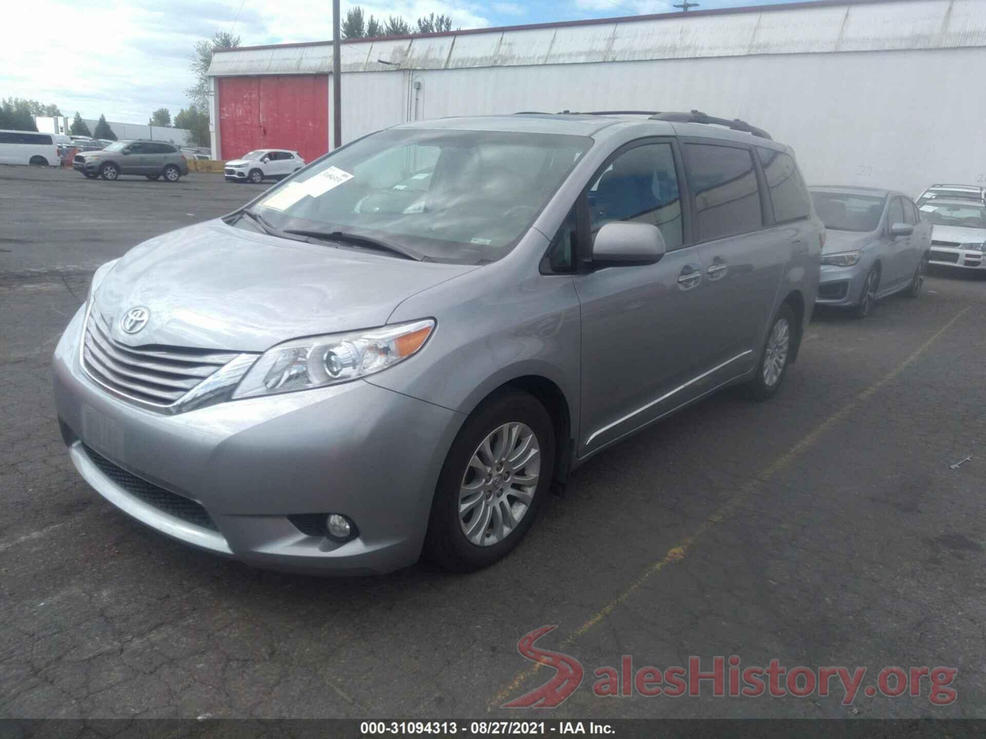 5TDYK3DC7GS725542 2016 TOYOTA SIENNA