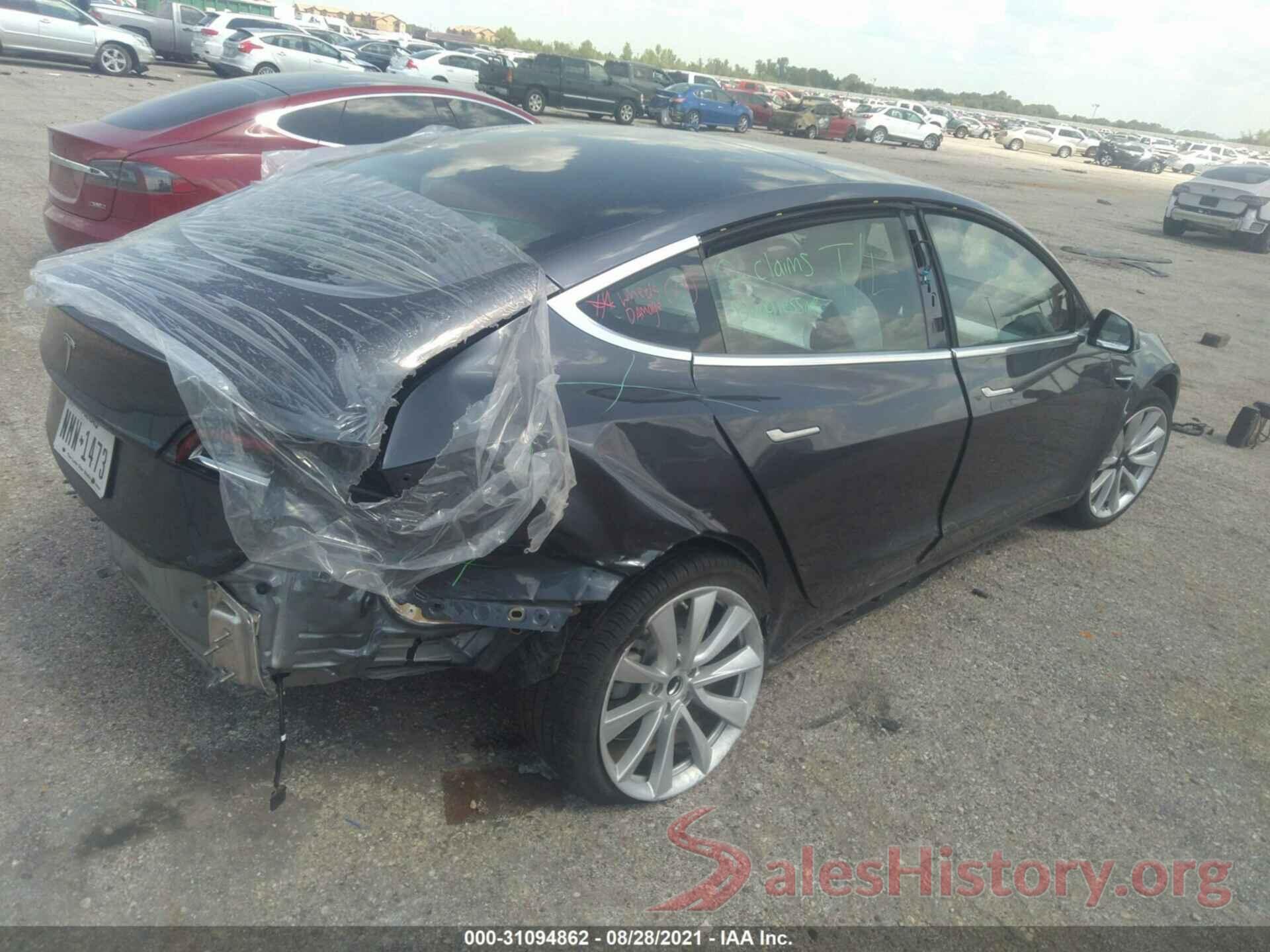 5YJ3E1EA4LF741201 2020 TESLA MODEL 3