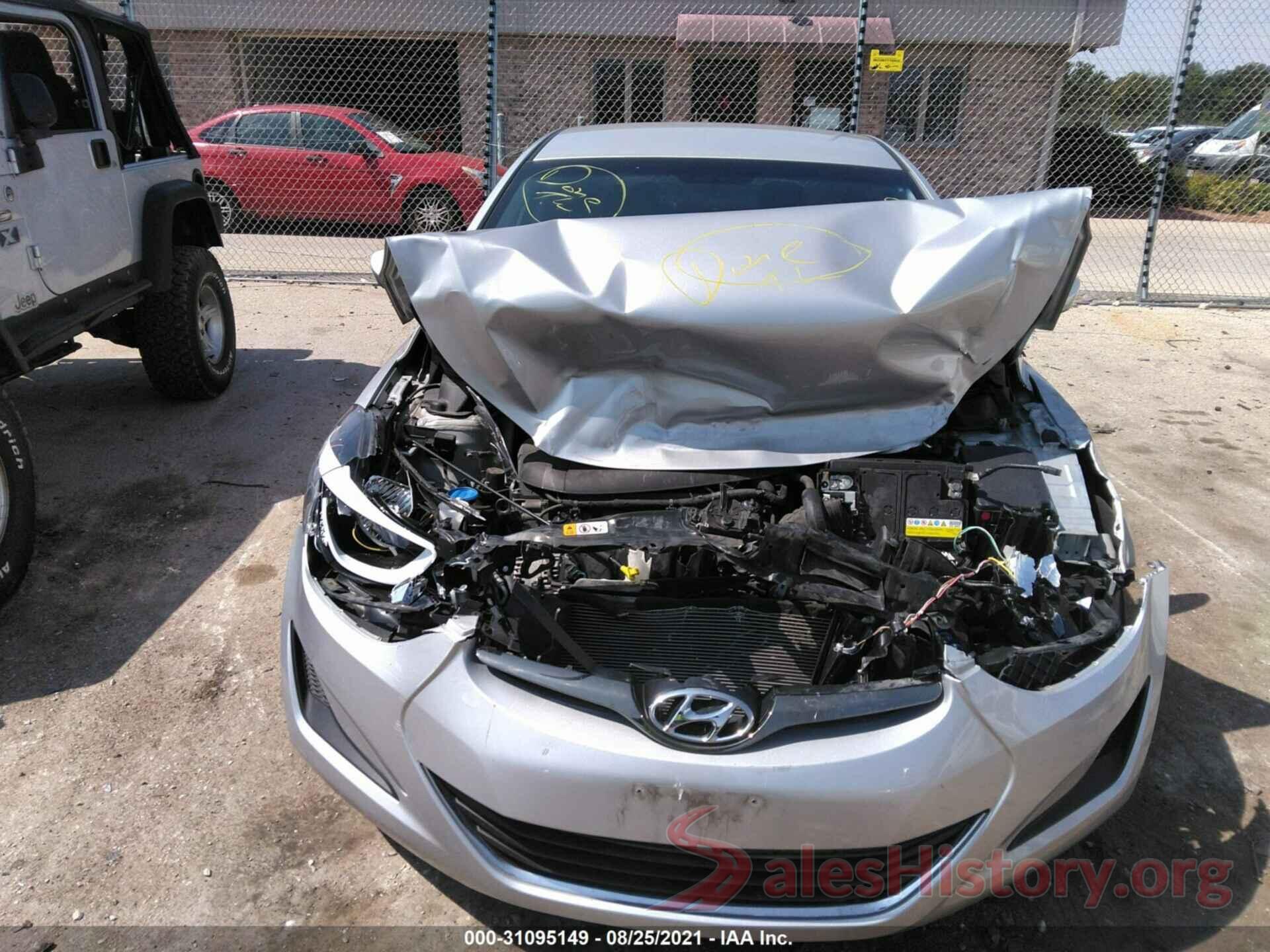 5NPDH4AE2GH731280 2016 HYUNDAI ELANTRA