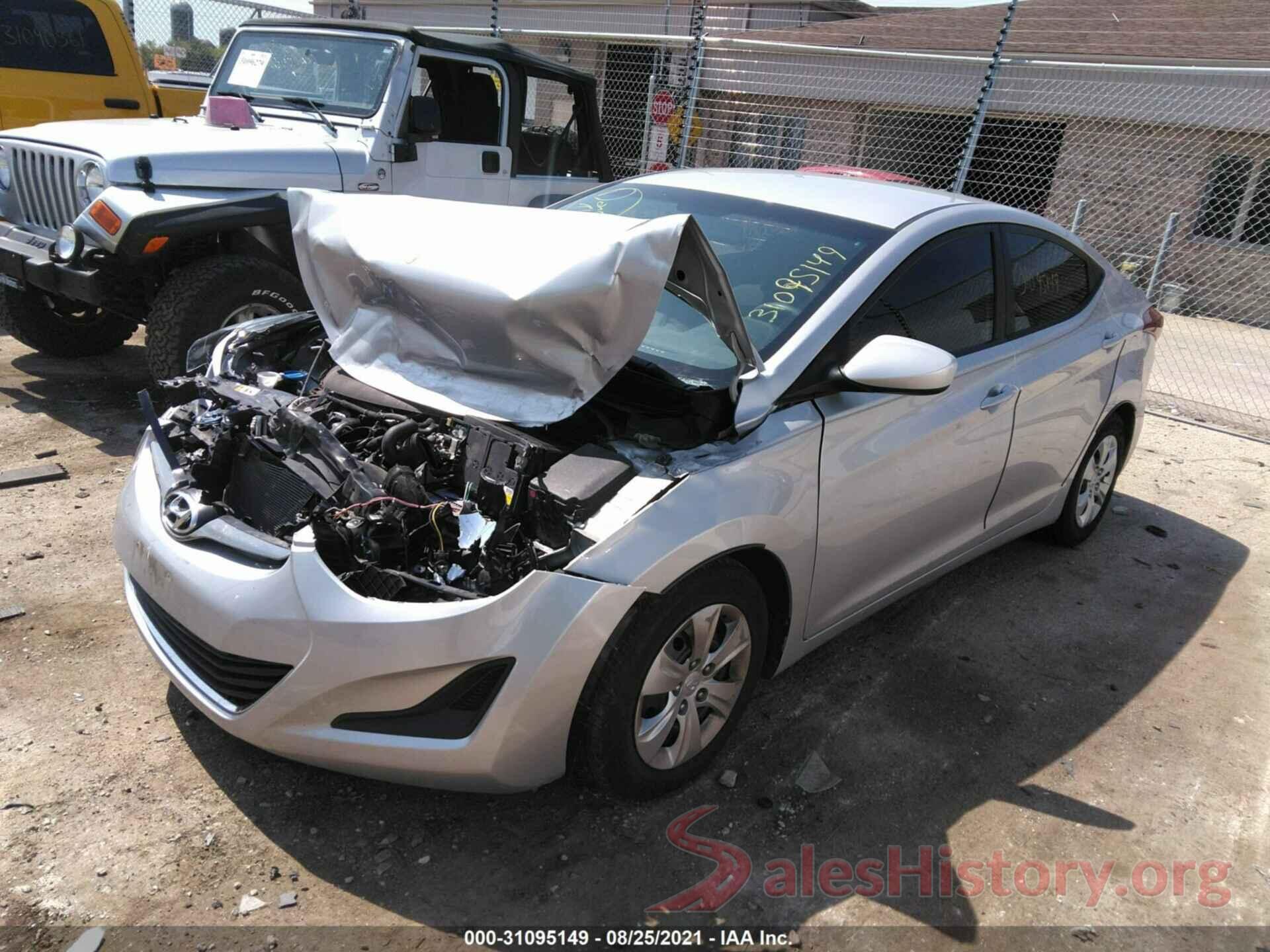 5NPDH4AE2GH731280 2016 HYUNDAI ELANTRA