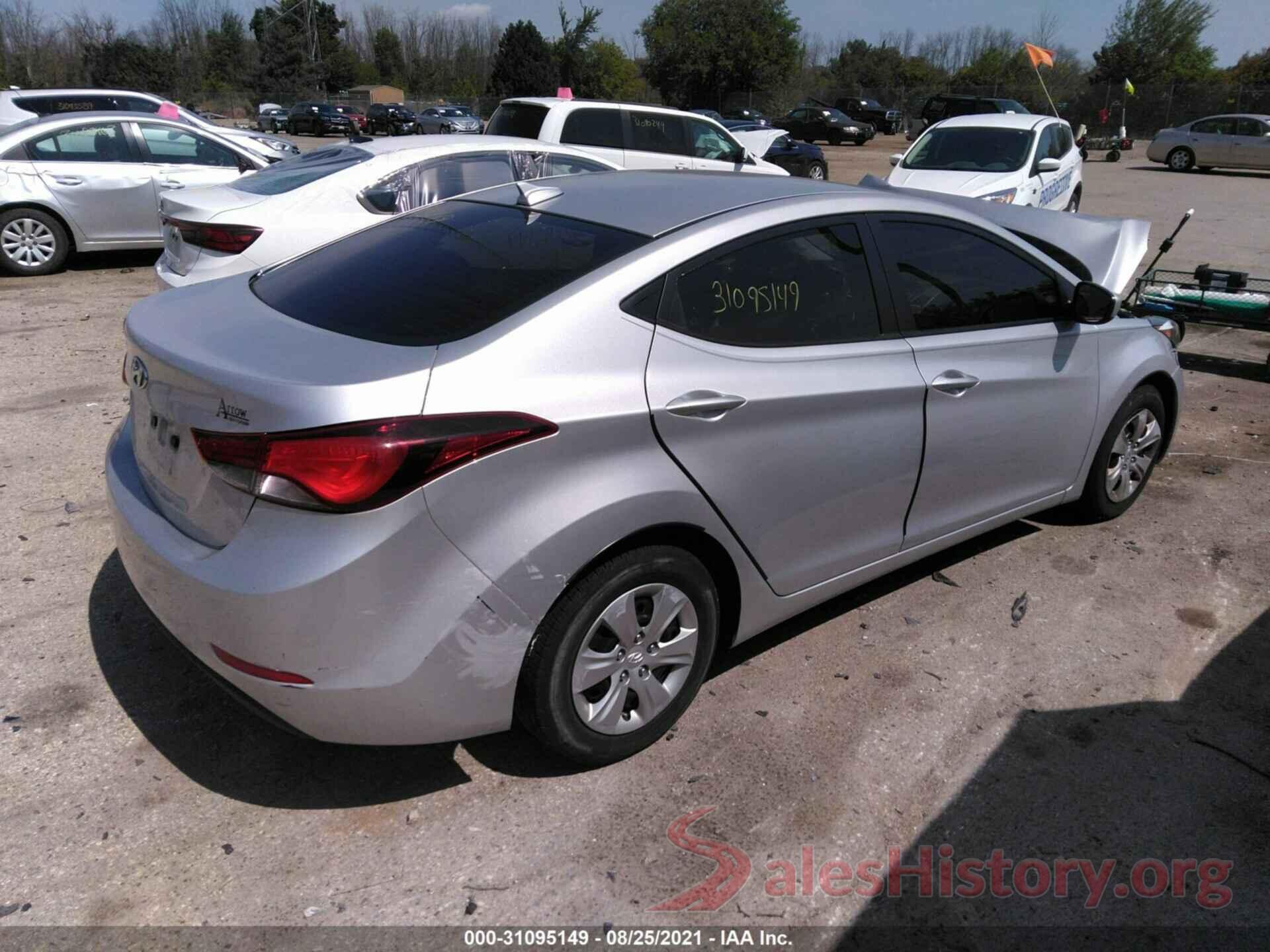 5NPDH4AE2GH731280 2016 HYUNDAI ELANTRA