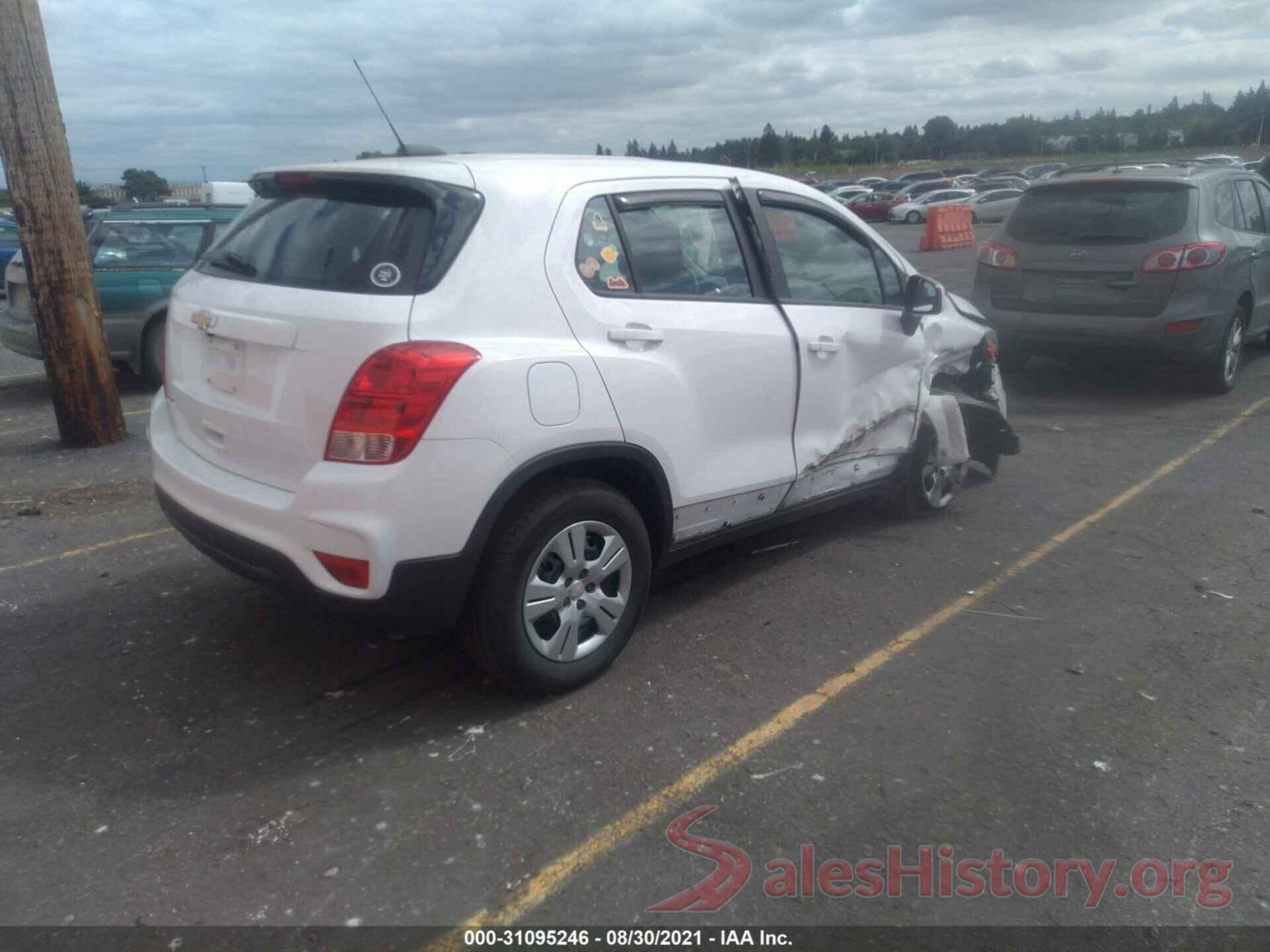 3GNCJKSB4KL164689 2019 CHEVROLET TRAX