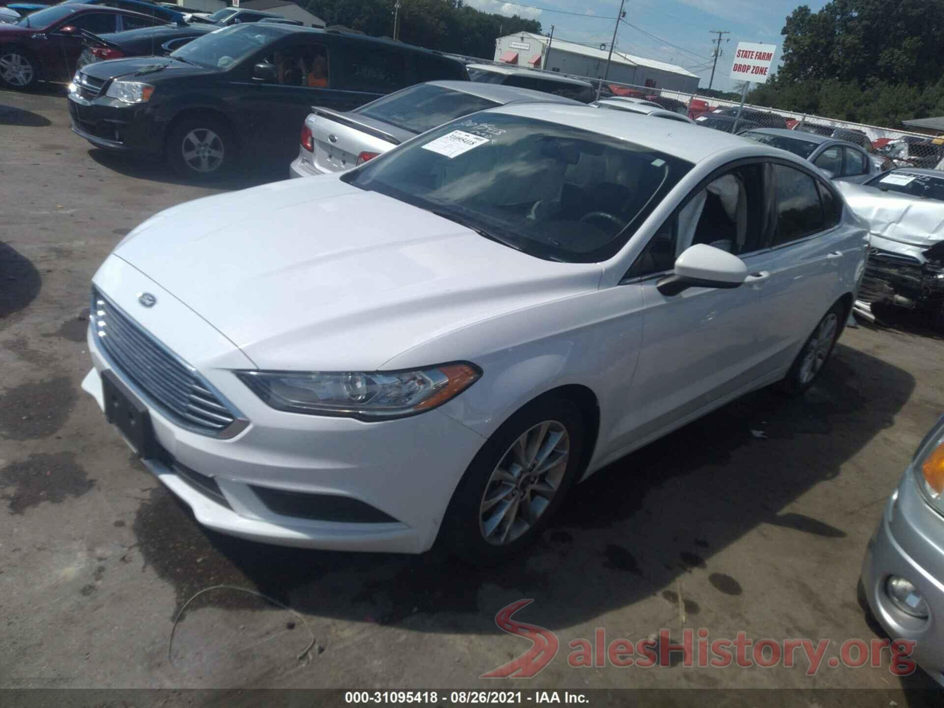 3FA6P0HD2HR411852 2017 FORD FUSION