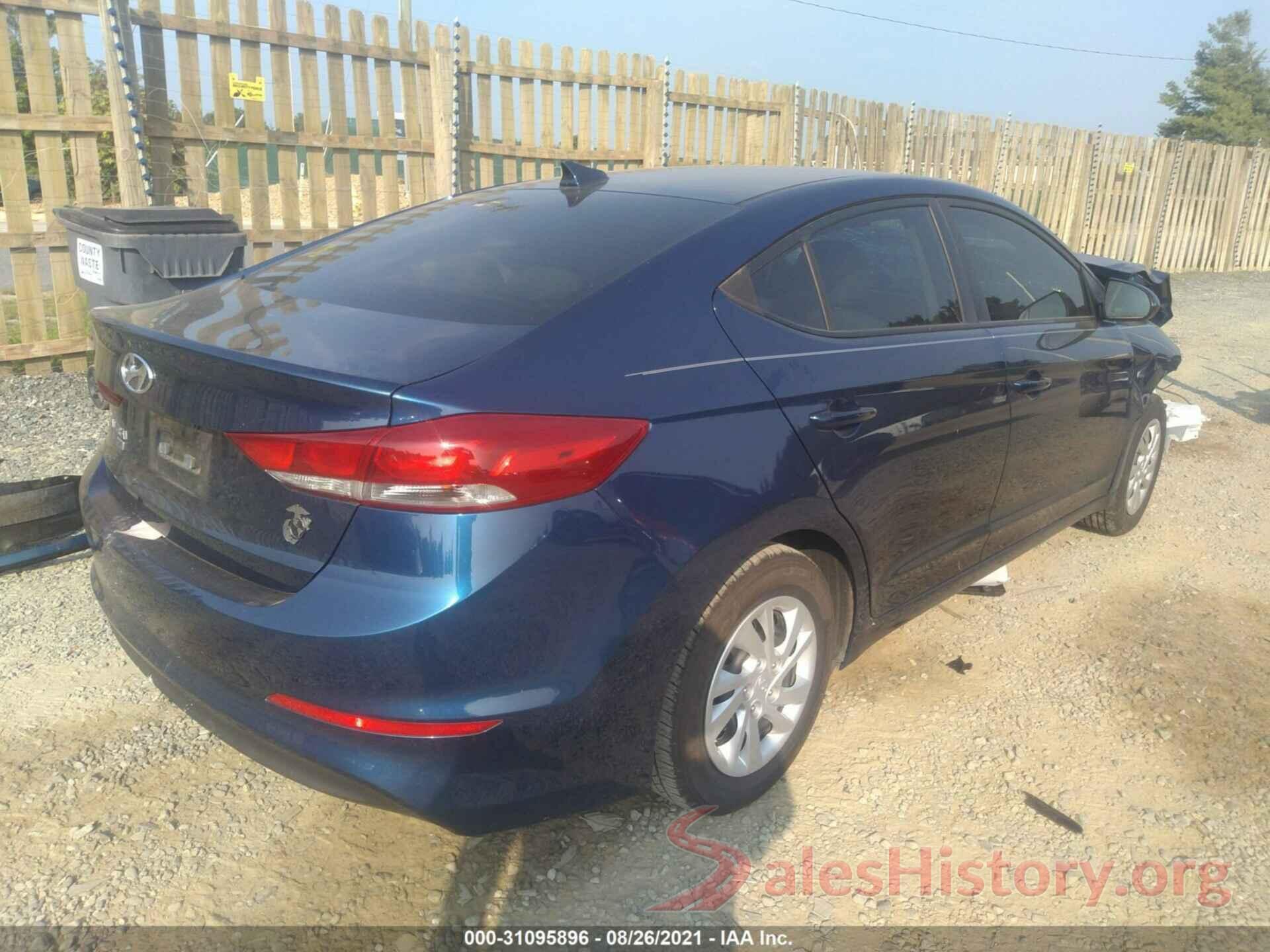 5NPD74LF7HH144289 2017 HYUNDAI ELANTRA