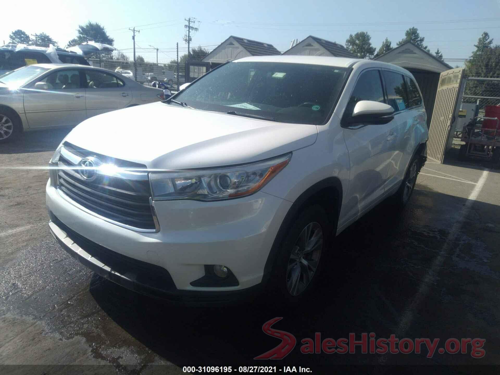 5TDBKRFH4GS291730 2016 TOYOTA HIGHLANDER