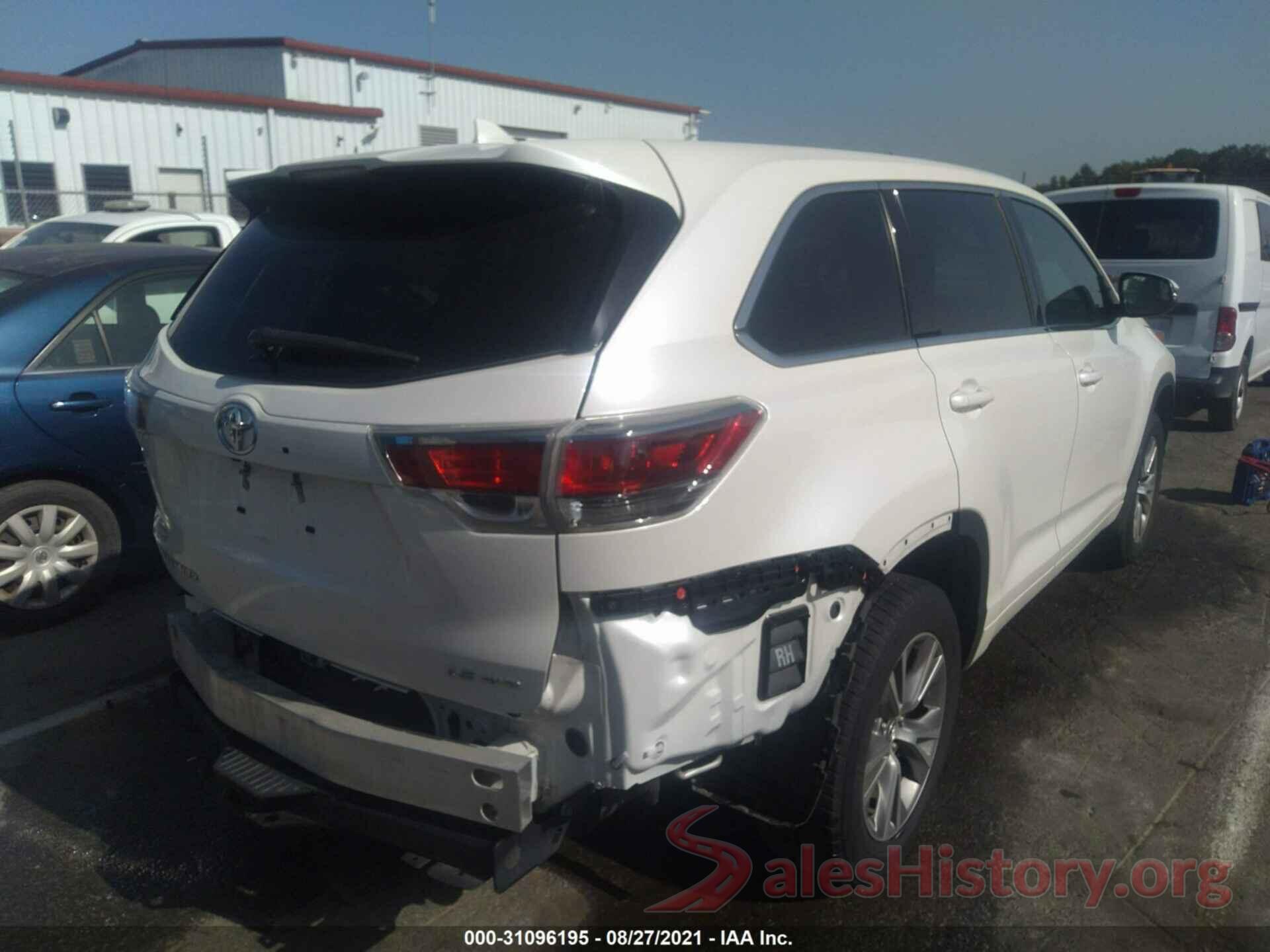 5TDBKRFH4GS291730 2016 TOYOTA HIGHLANDER