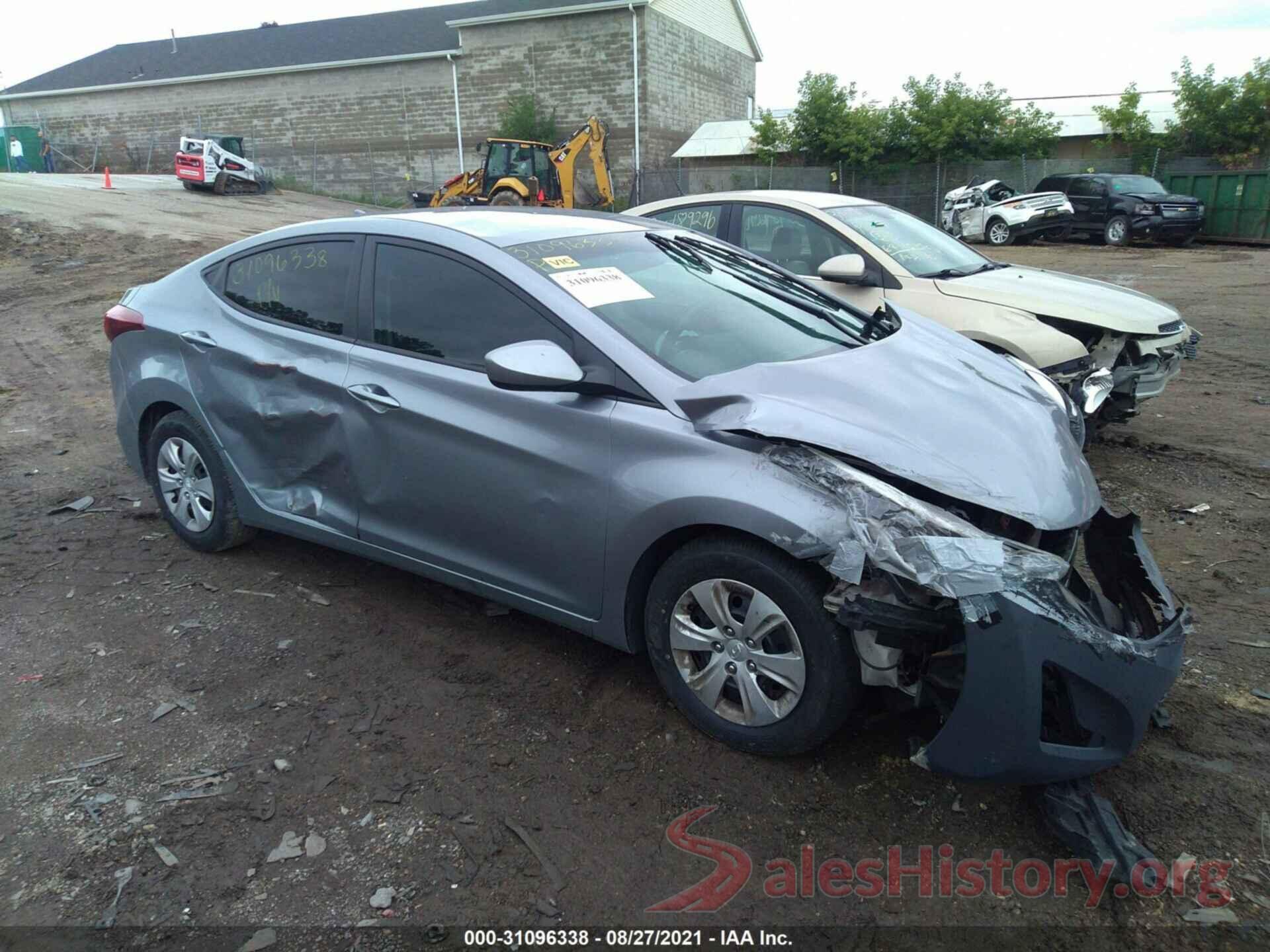 5NPDH4AE2GH793603 2016 HYUNDAI ELANTRA