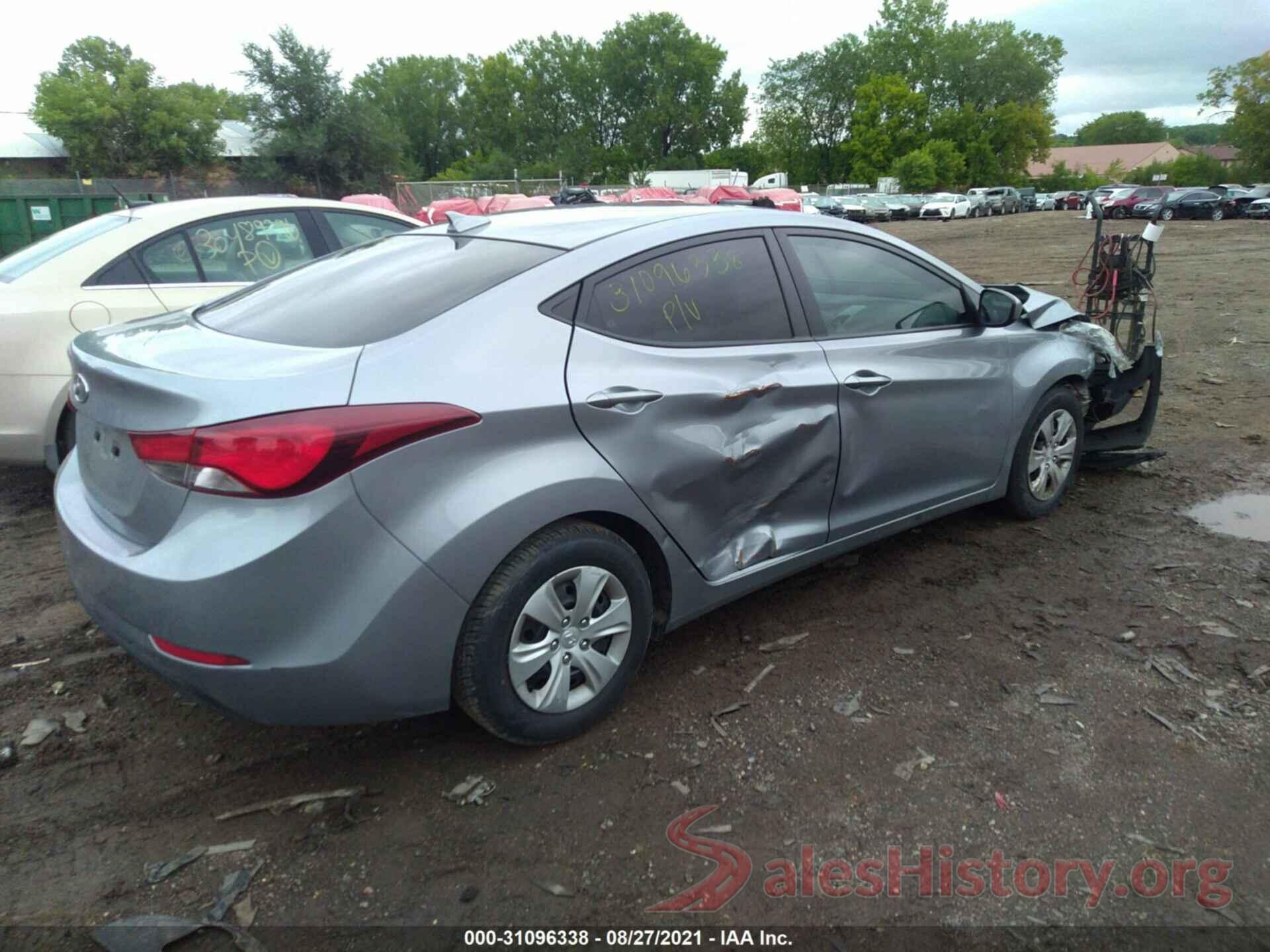 5NPDH4AE2GH793603 2016 HYUNDAI ELANTRA