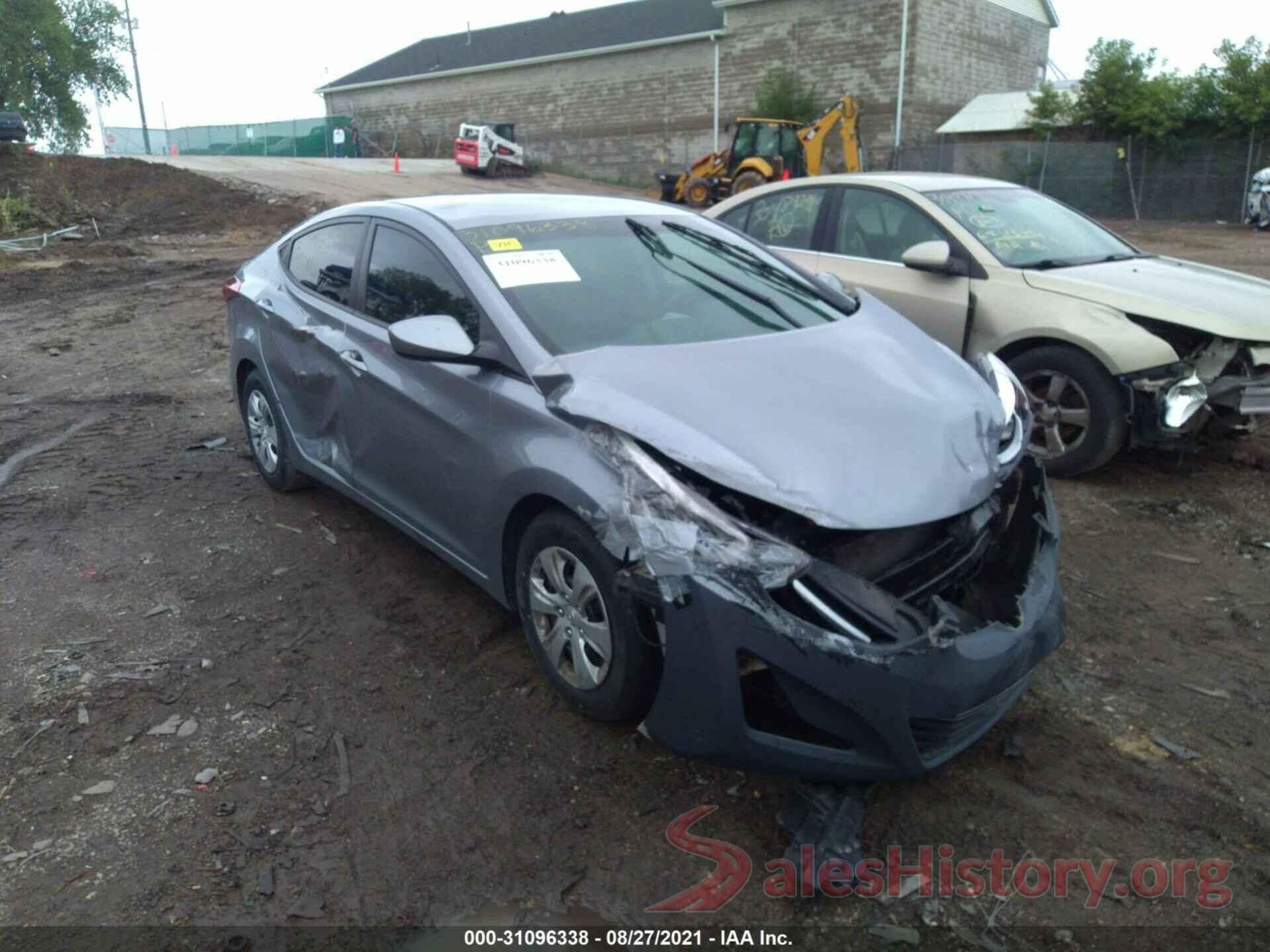 5NPDH4AE2GH793603 2016 HYUNDAI ELANTRA