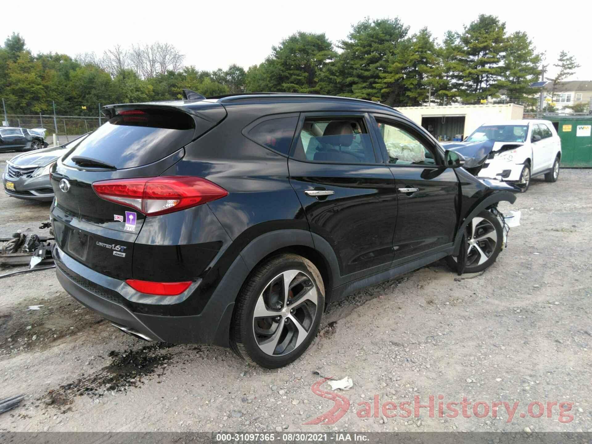 KM8J3CA22GU049955 2016 HYUNDAI TUCSON