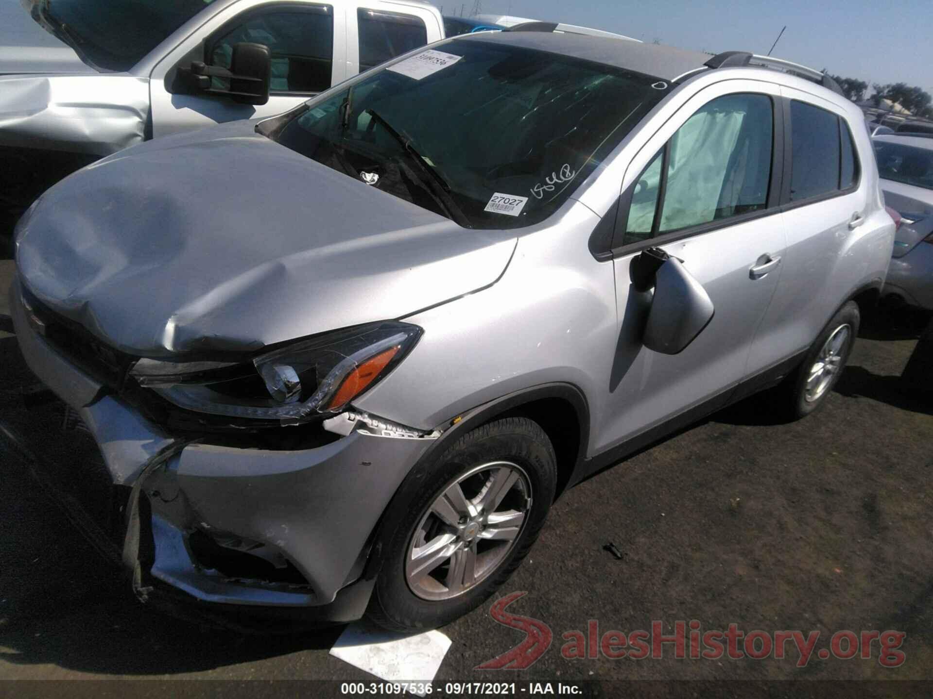 KL7CJLSB2MB343135 2021 CHEVROLET TRAX