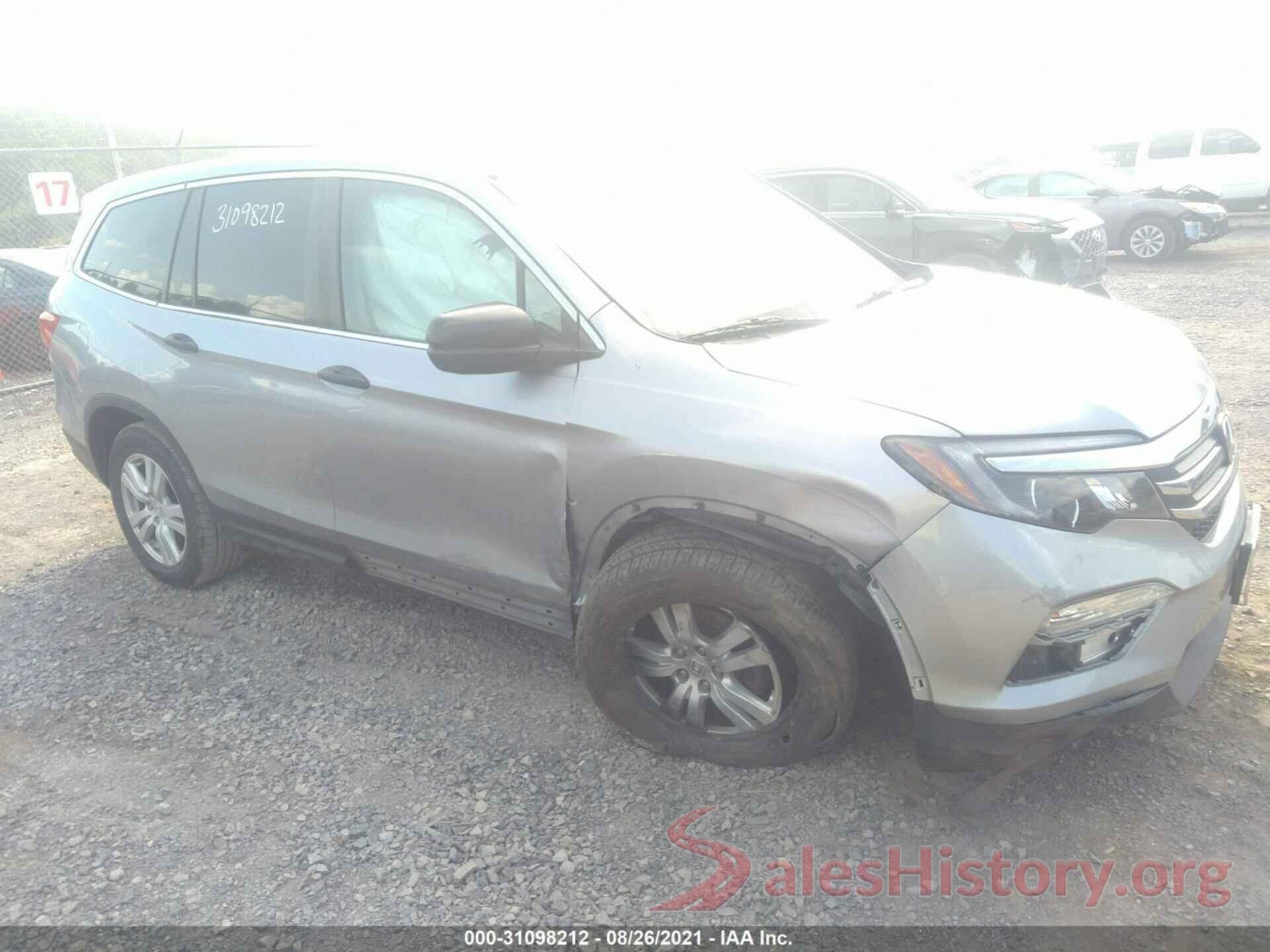 5FNYF6H11GB099988 2016 HONDA PILOT