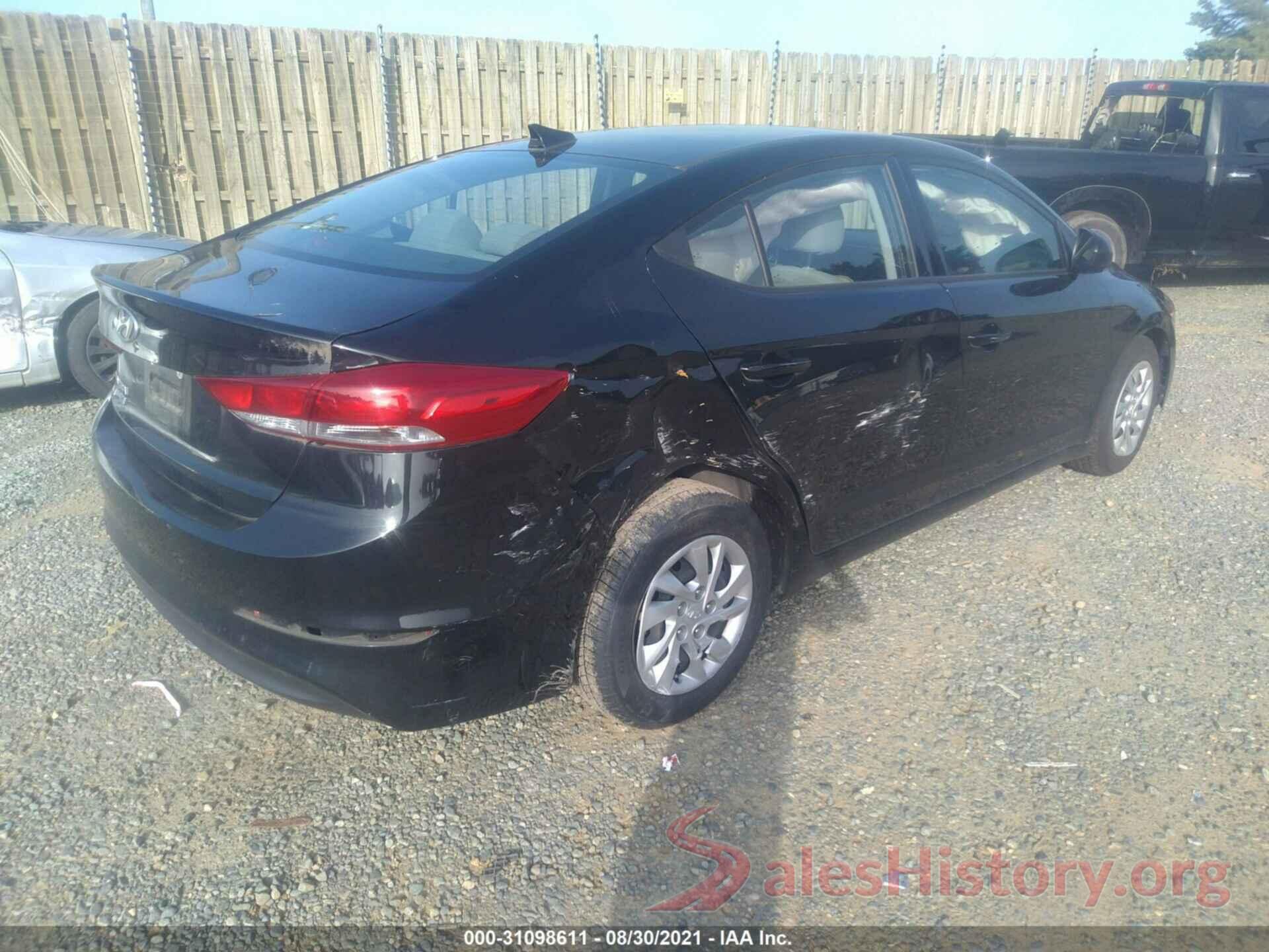 5NPD74LFXHH155741 2017 HYUNDAI ELANTRA