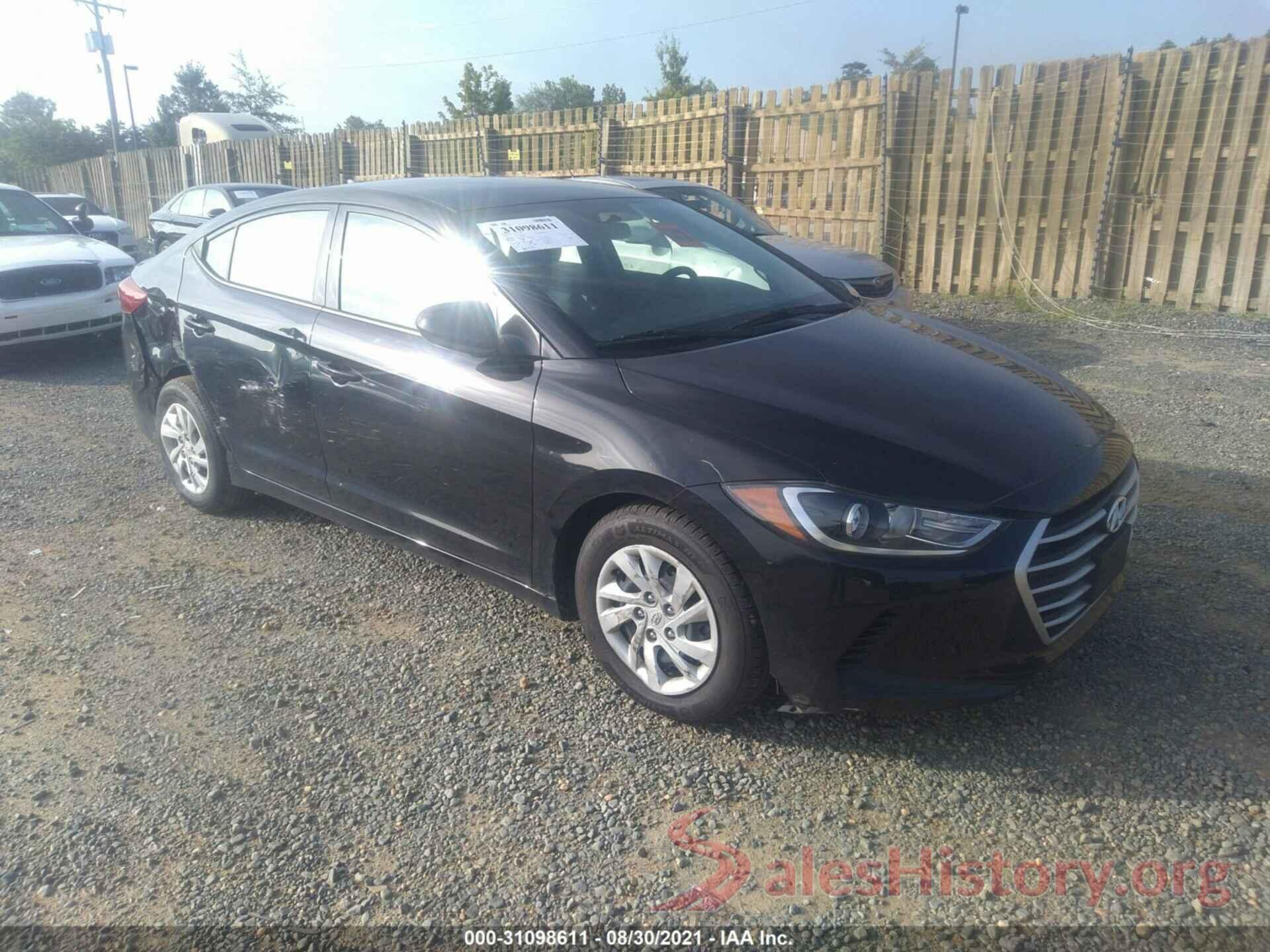 5NPD74LFXHH155741 2017 HYUNDAI ELANTRA