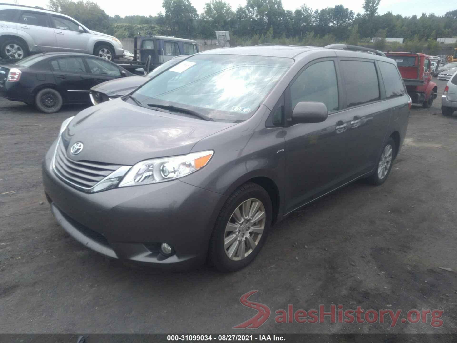 5TDDZ3DC2HS155106 2017 TOYOTA SIENNA