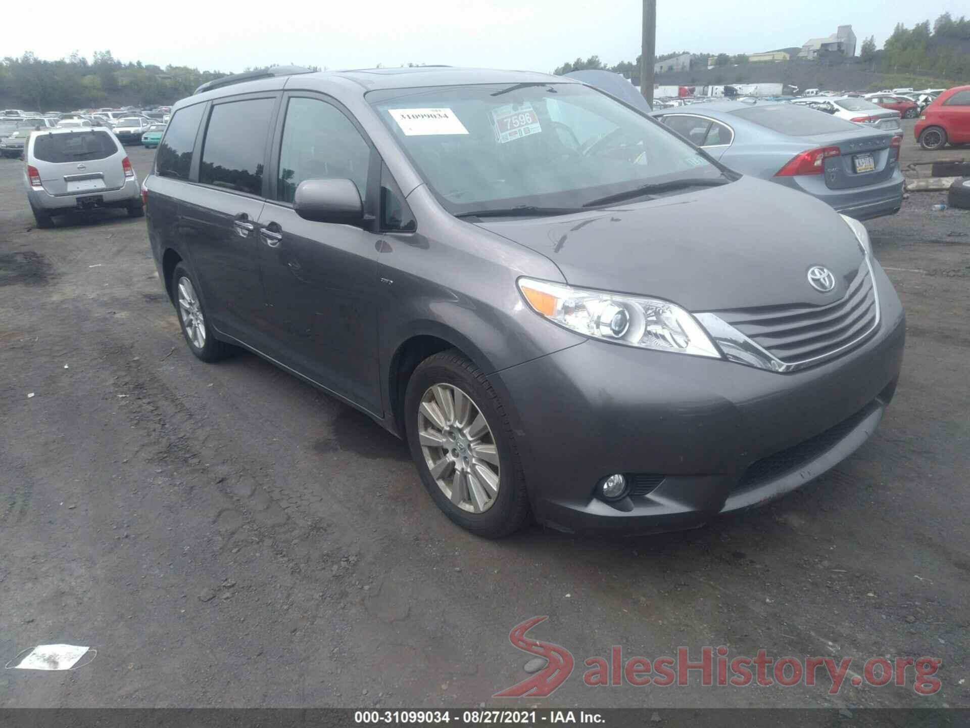 5TDDZ3DC2HS155106 2017 TOYOTA SIENNA