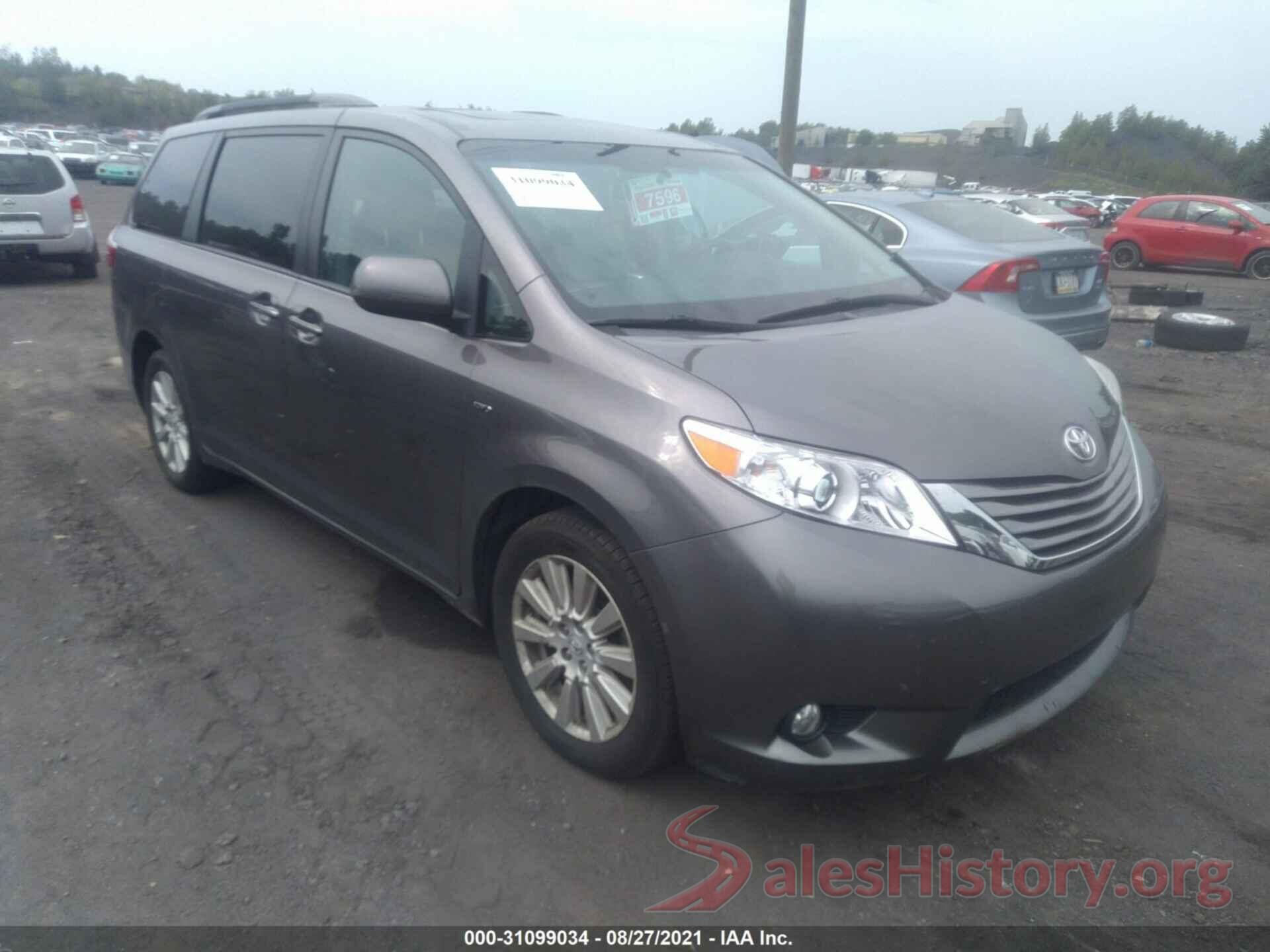 5TDDZ3DC2HS155106 2017 TOYOTA SIENNA