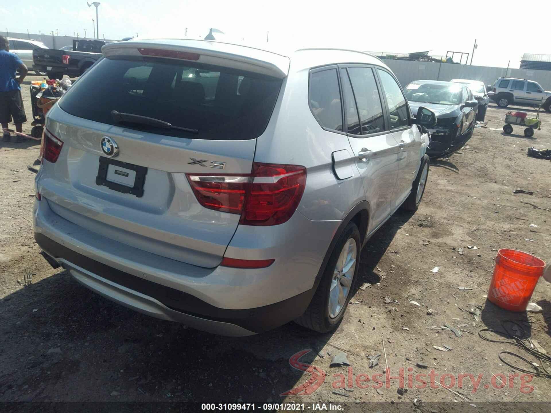 5UXWZ7C59G0R31900 2016 BMW X3