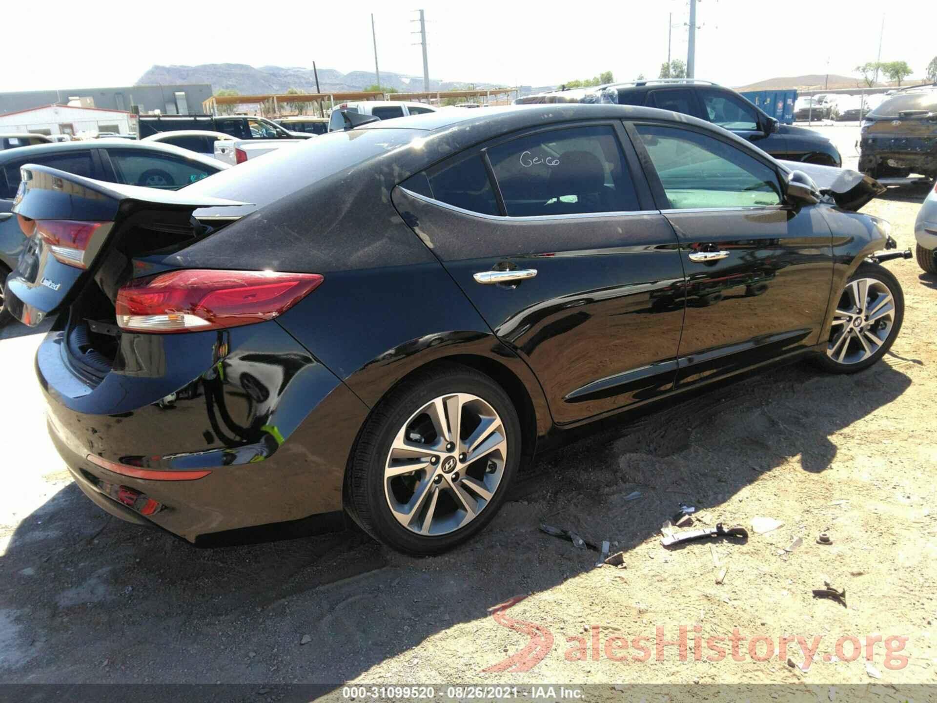 KMHD84LFXHU182842 2017 HYUNDAI ELANTRA