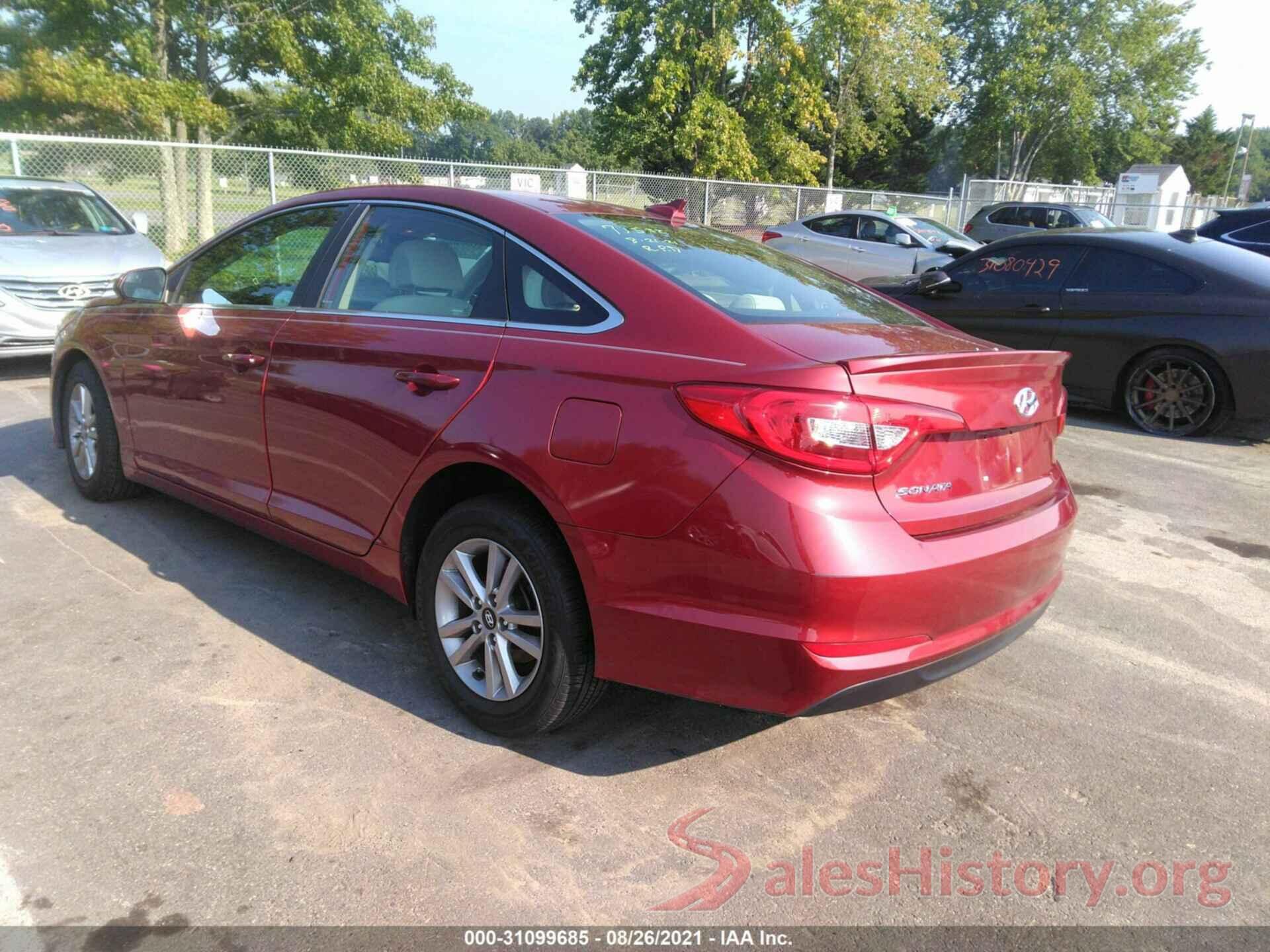 5NPE24AF8GH313675 2016 HYUNDAI SONATA