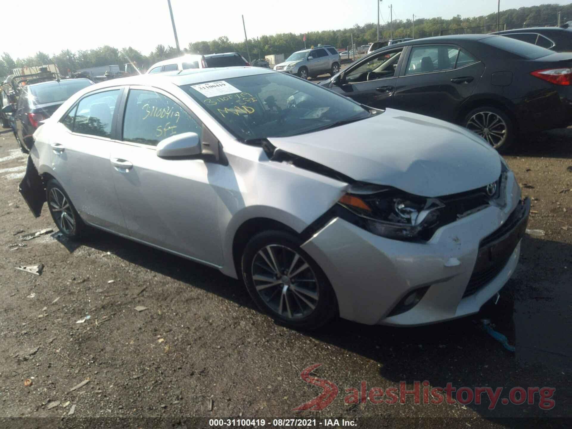 2T1BURHE2GC589568 2016 TOYOTA COROLLA