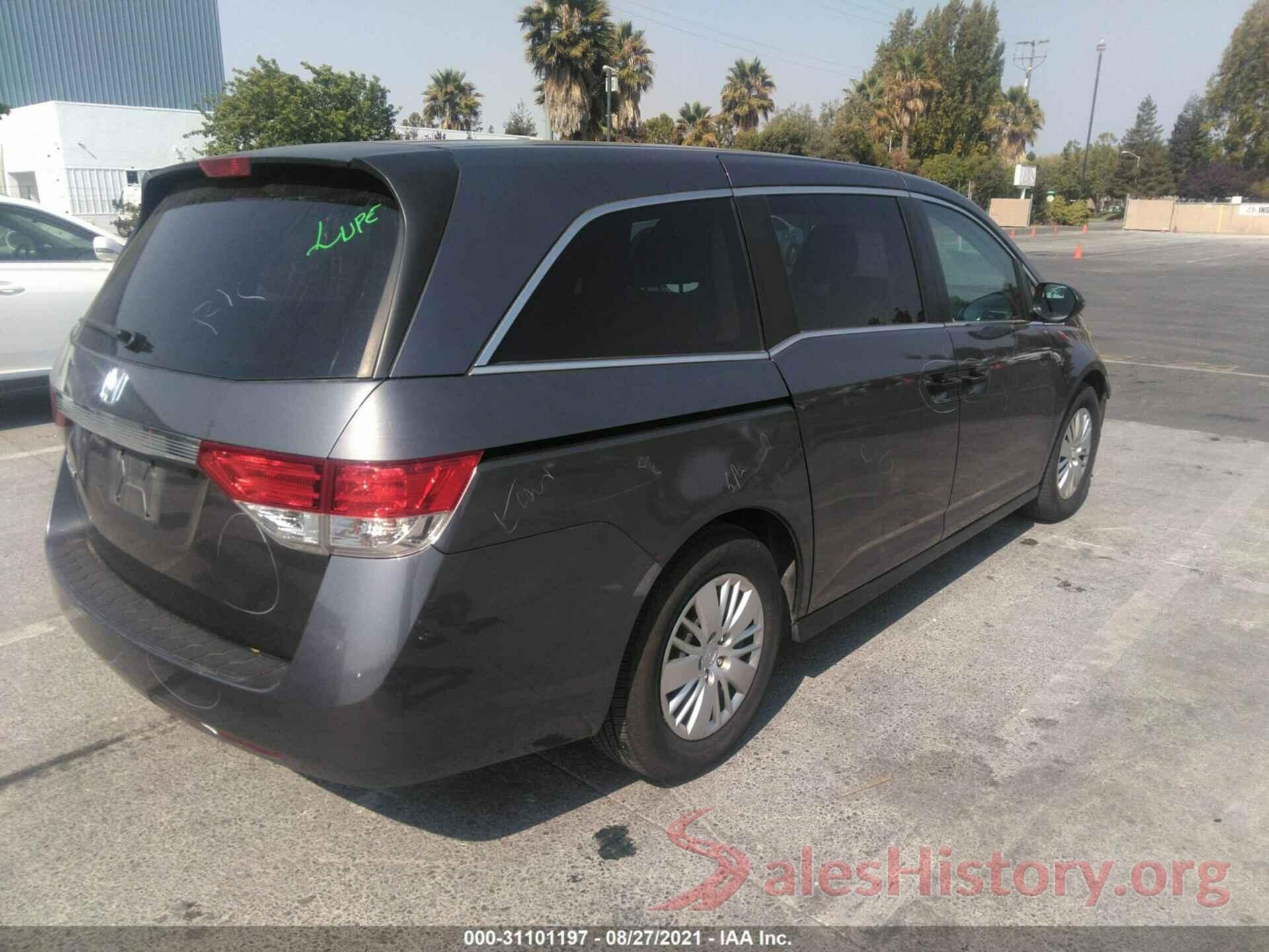 5FNRL5H26GB065108 2016 HONDA ODYSSEY